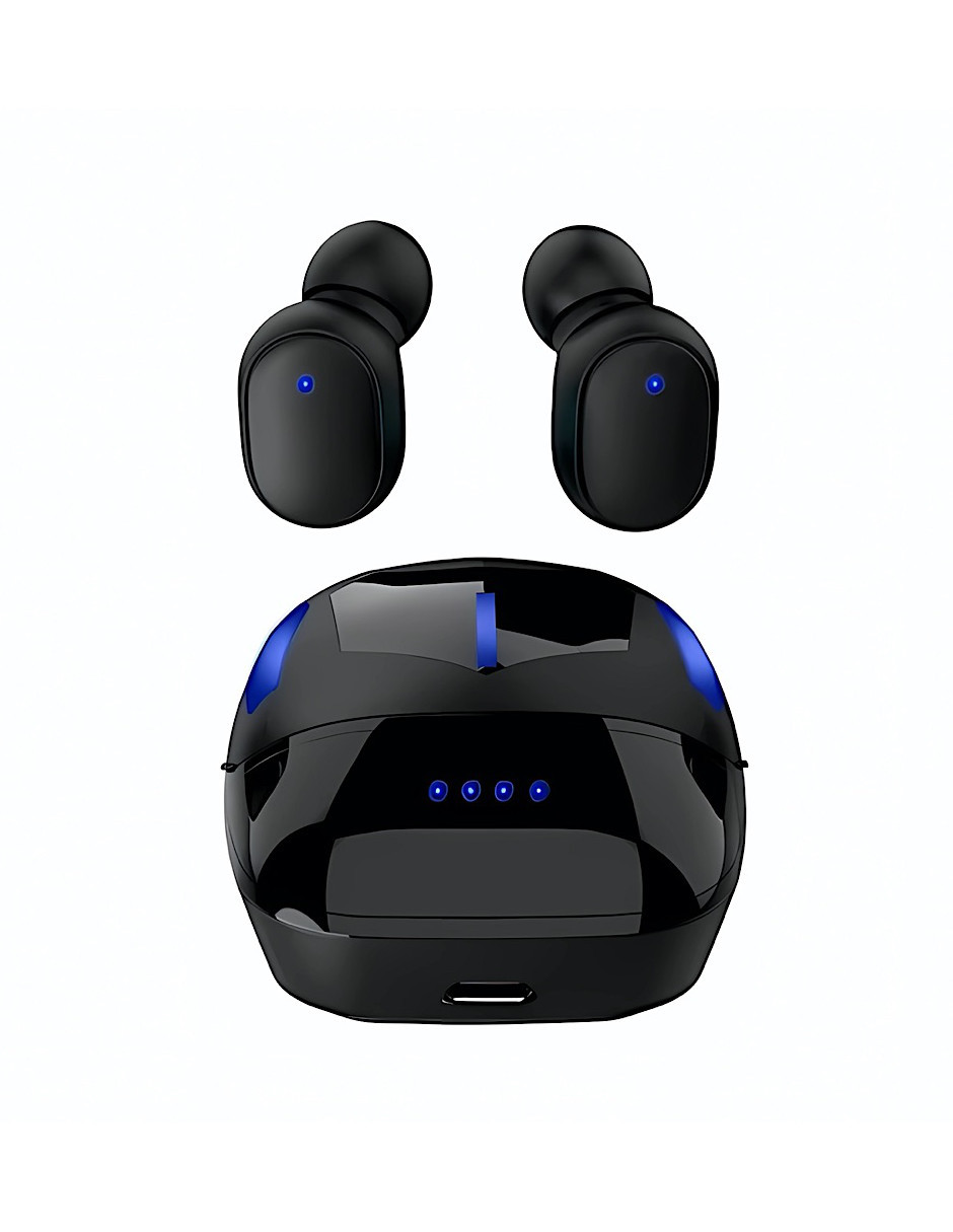 Audífonos True Wireless Negros con Bluetooth