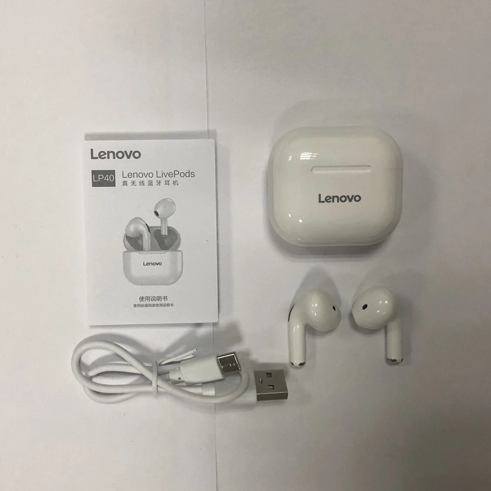 Foto 6 | Auriculares Intraurales Bluetooth Lenovo Lp40 Con Funda De 300 Mah - Venta Internacional.