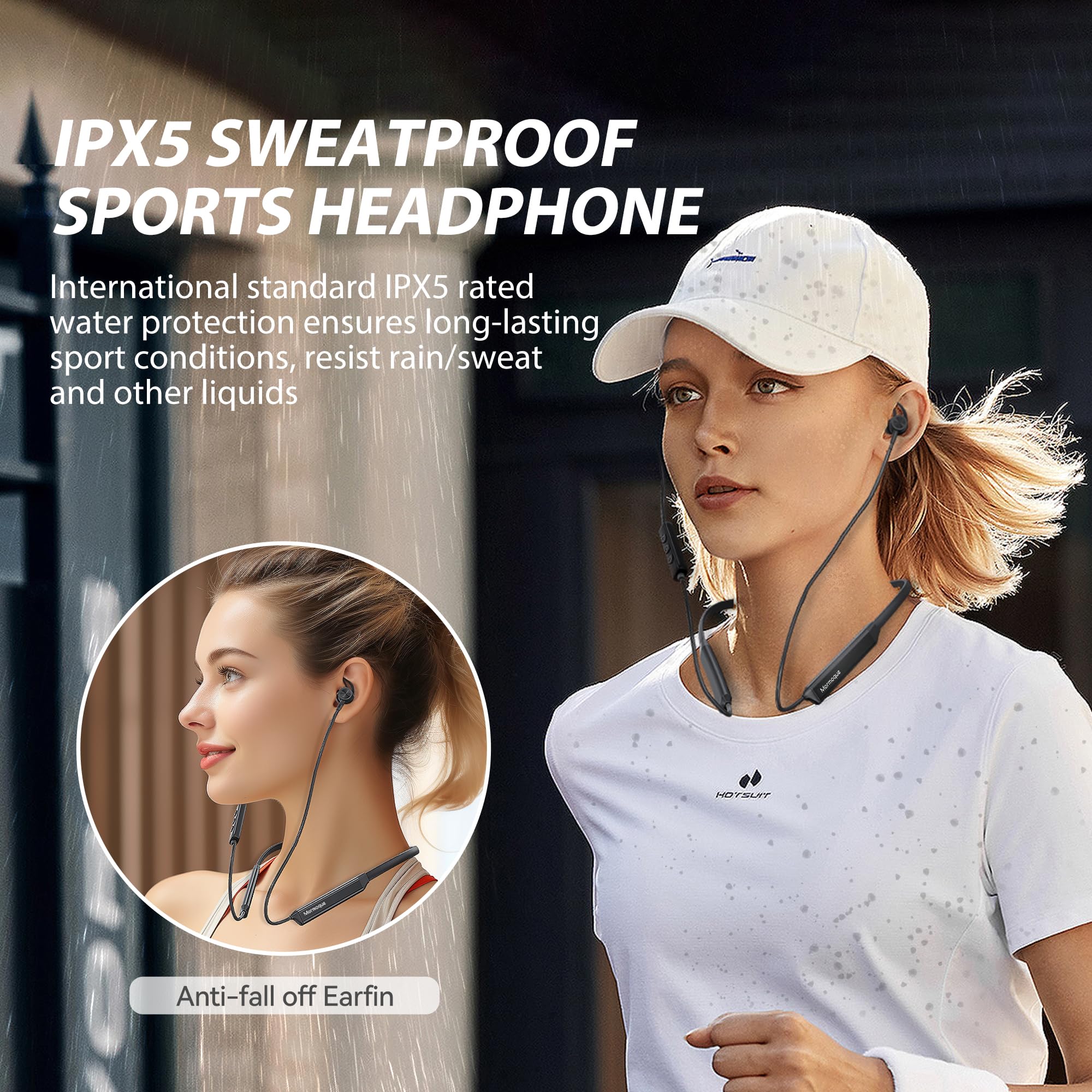 Foto 4 pulgar | Auriculares Bluetooth Mormoque G5 Banda para el Cuello con Micrófono 36 Horas de Reproducción - Venta Internacional
