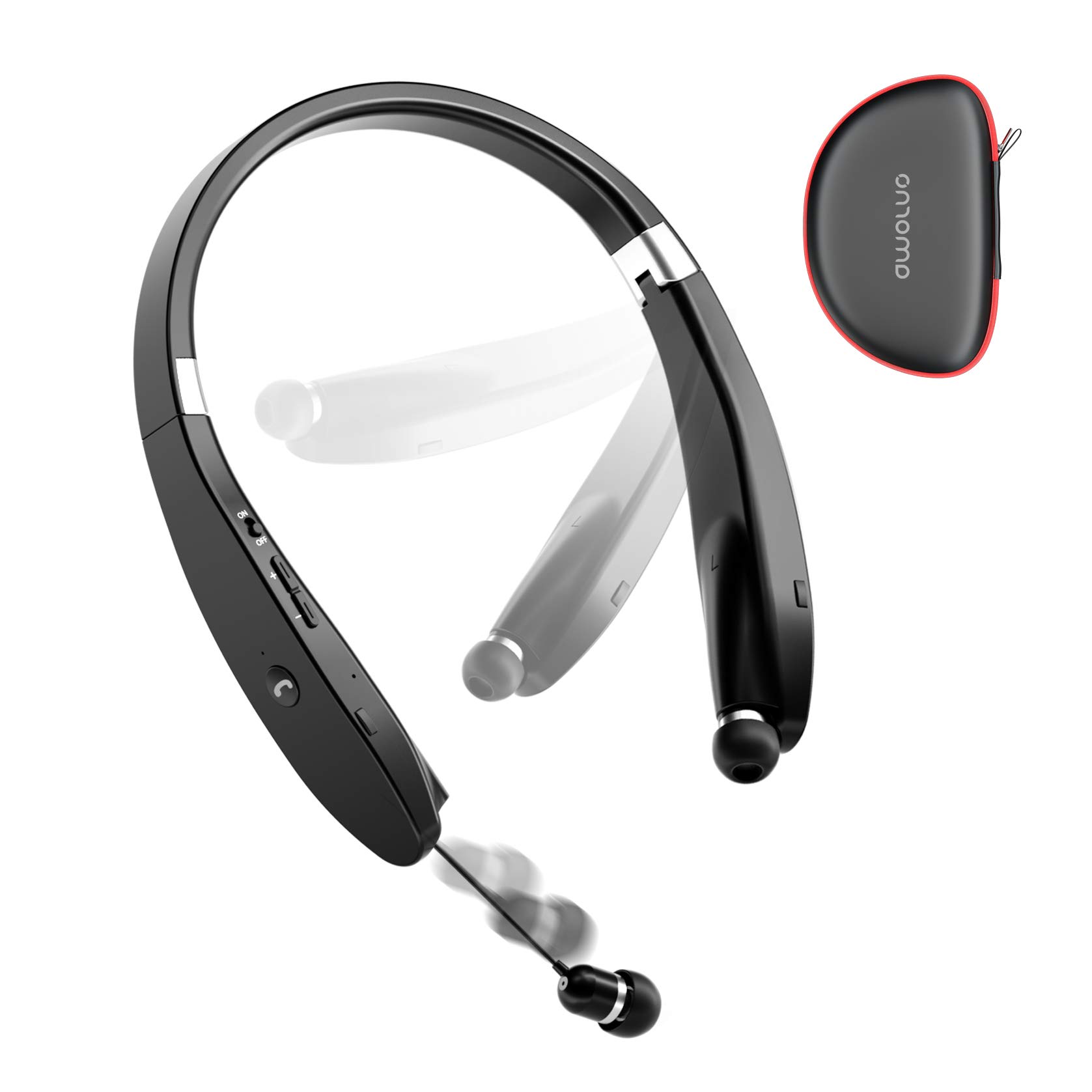 Foto 2 pulgar | Auriculares Bluetooth Amorno Banda Plegable para el Cuello con Micrófono Retráctil - Venta Internacional
