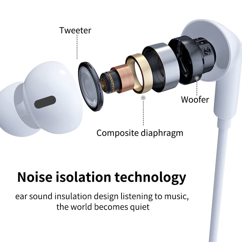 Foto 3 pulgar | Auriculares con Cable Togkun con Micrófono Paquete de 2 - Venta Internacional