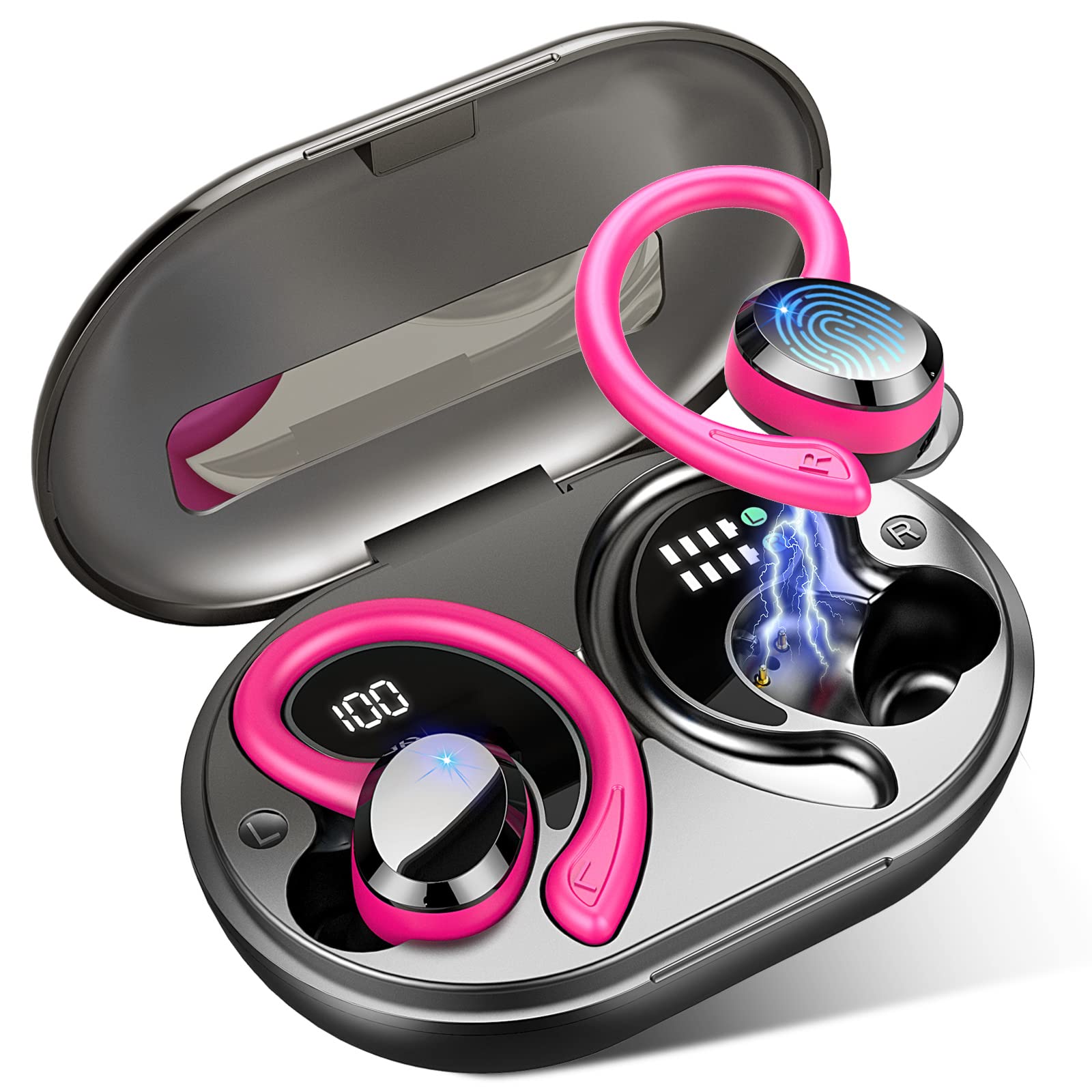 Foto 1 | Auriculares Inalámbricos Dascert Sport Bluetooth 5.3 Con Ganchos Ip7 - Venta Internacional