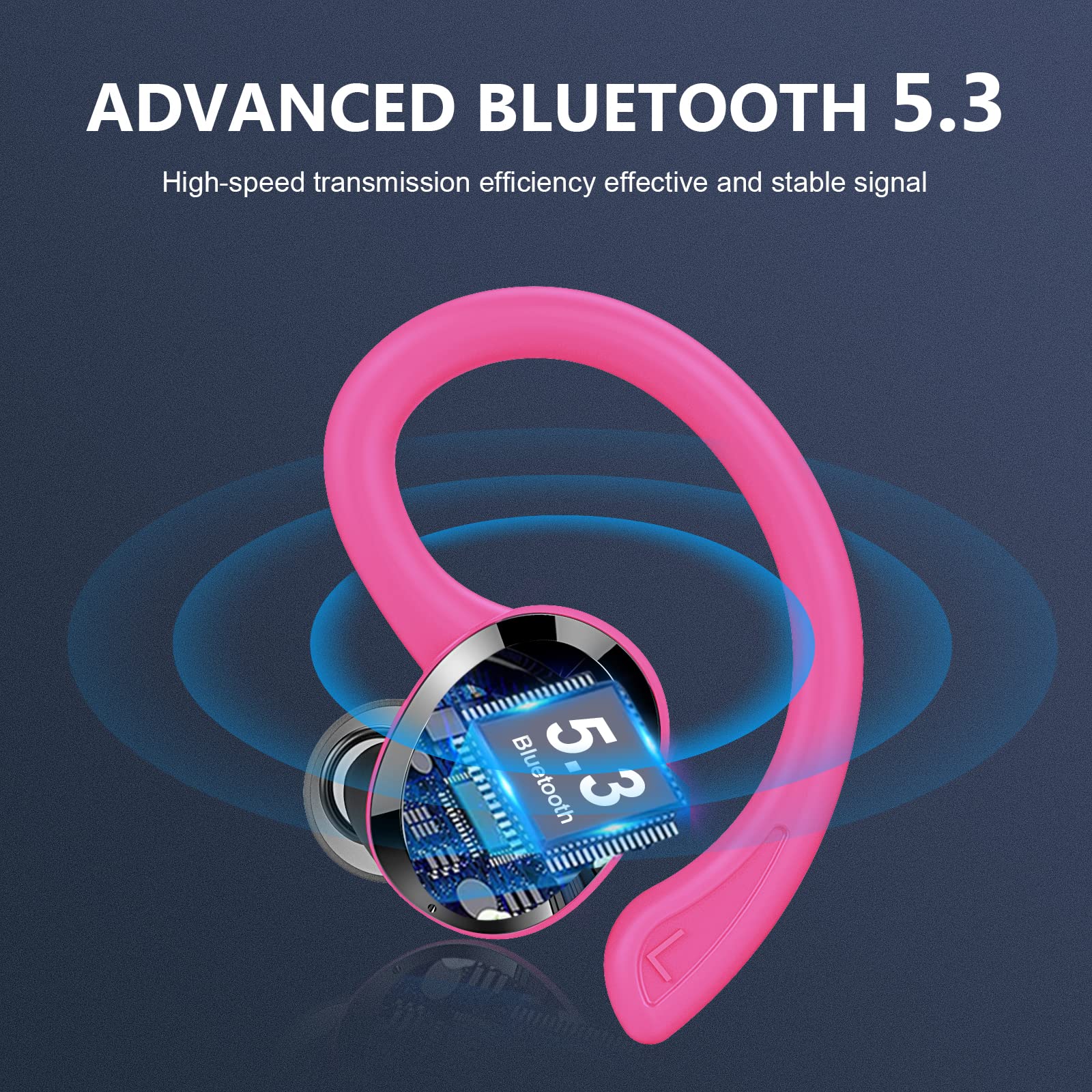 Foto 3 pulgar | Auriculares Inalámbricos Dascert Sport Bluetooth 5.3 Con Ganchos Ip7 - Venta Internacional