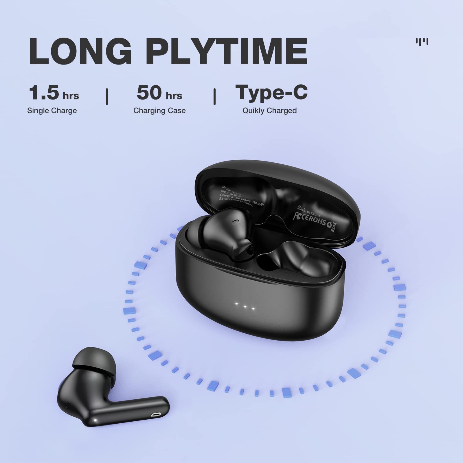 Foto 6 pulgar | Auriculares Inalámbricos Xiaowtek A40 Pro 50 Horas De Reproducción Ipx7 - Venta Internacional