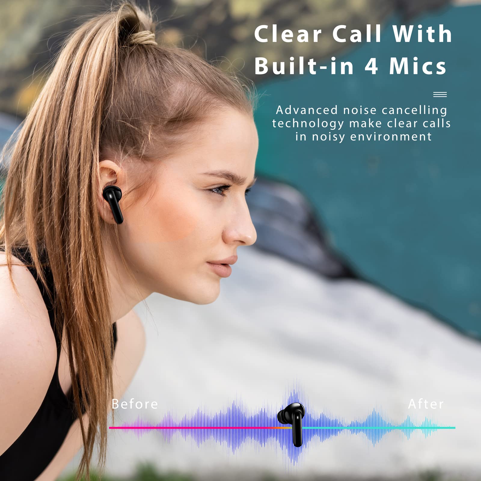 Foto 4 pulgar | Auriculares Inalámbricos Awei S1 Ultra Bluetooth 5.3 Con 4 Micrófonos Ipx7 - Venta Internacional