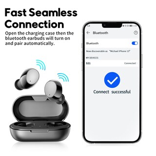 Foto 6 | Auriculares Inalámbricos Kurdene S21 Bluetooth 5.2 40h Playtime Ipx5 - Venta Internacional