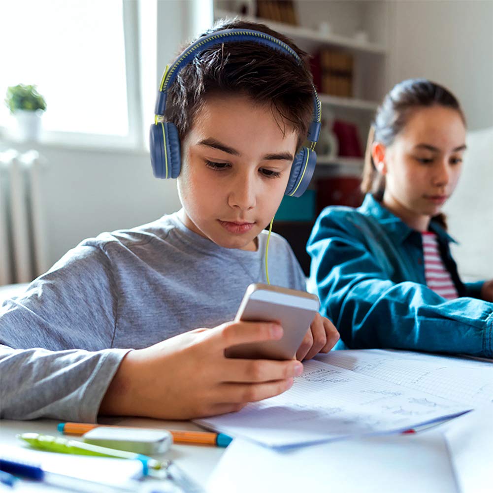 Foto 6 pulgar | Auriculares Powmee M1 Para Niños, Plegables, Ajustables, Estéreo, Azules - Venta Internacional.