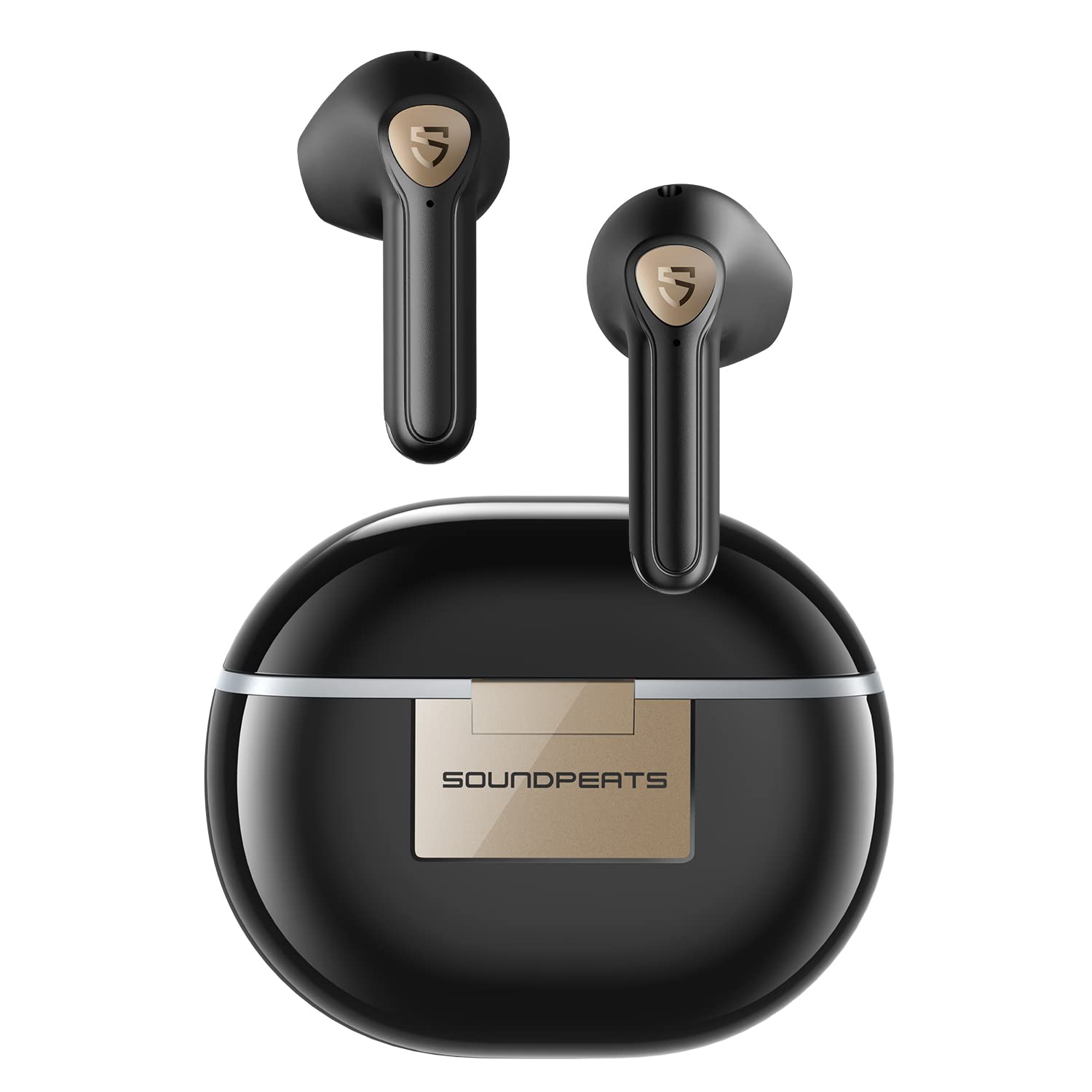 Audífonos True Wireless Soundpeats Negros con Bluetooth-Venta Internacional