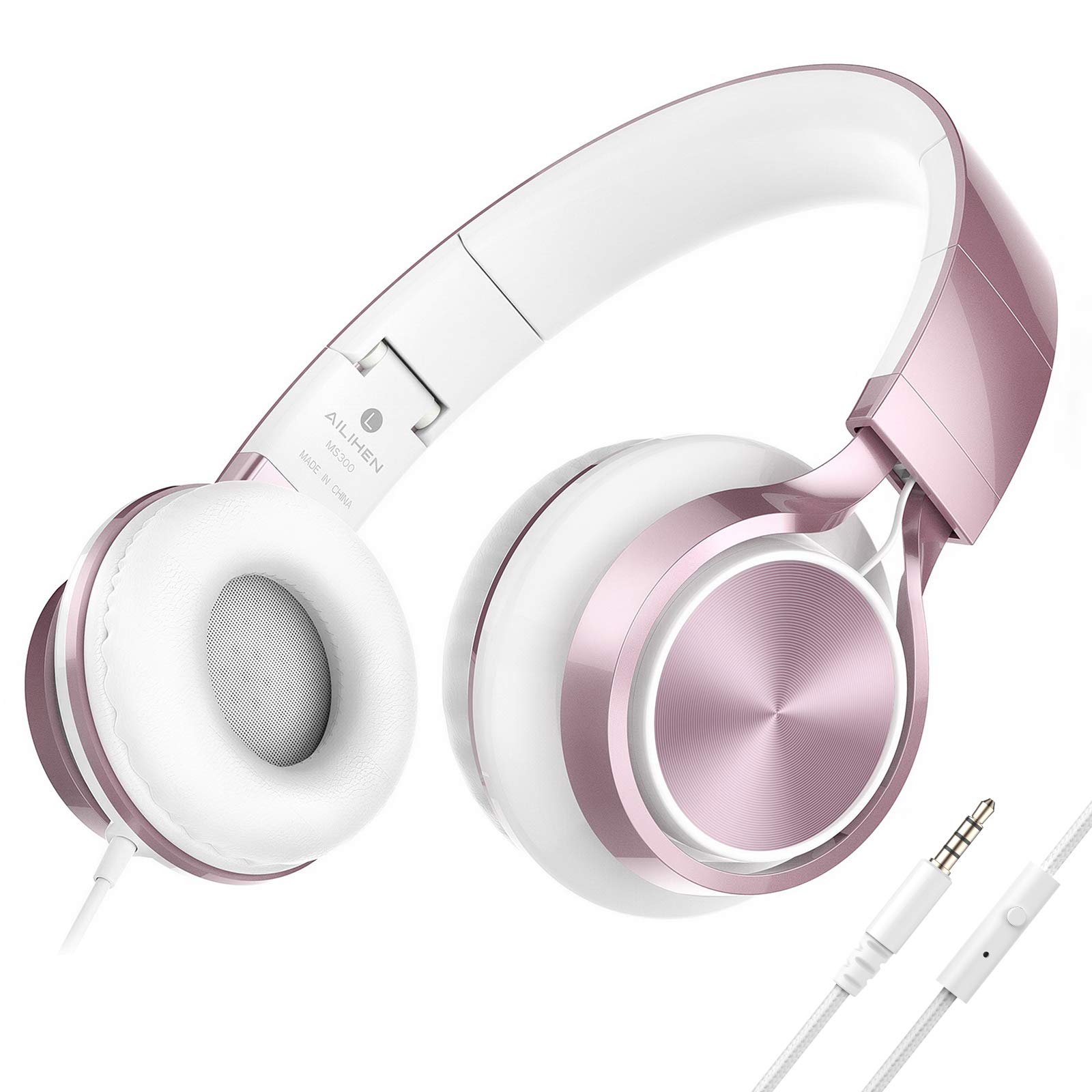 Foto 2 pulgar | Auriculares Ailihen Ms300 Girl para Niños con Micrófono Rose Gold - Venta Internacional