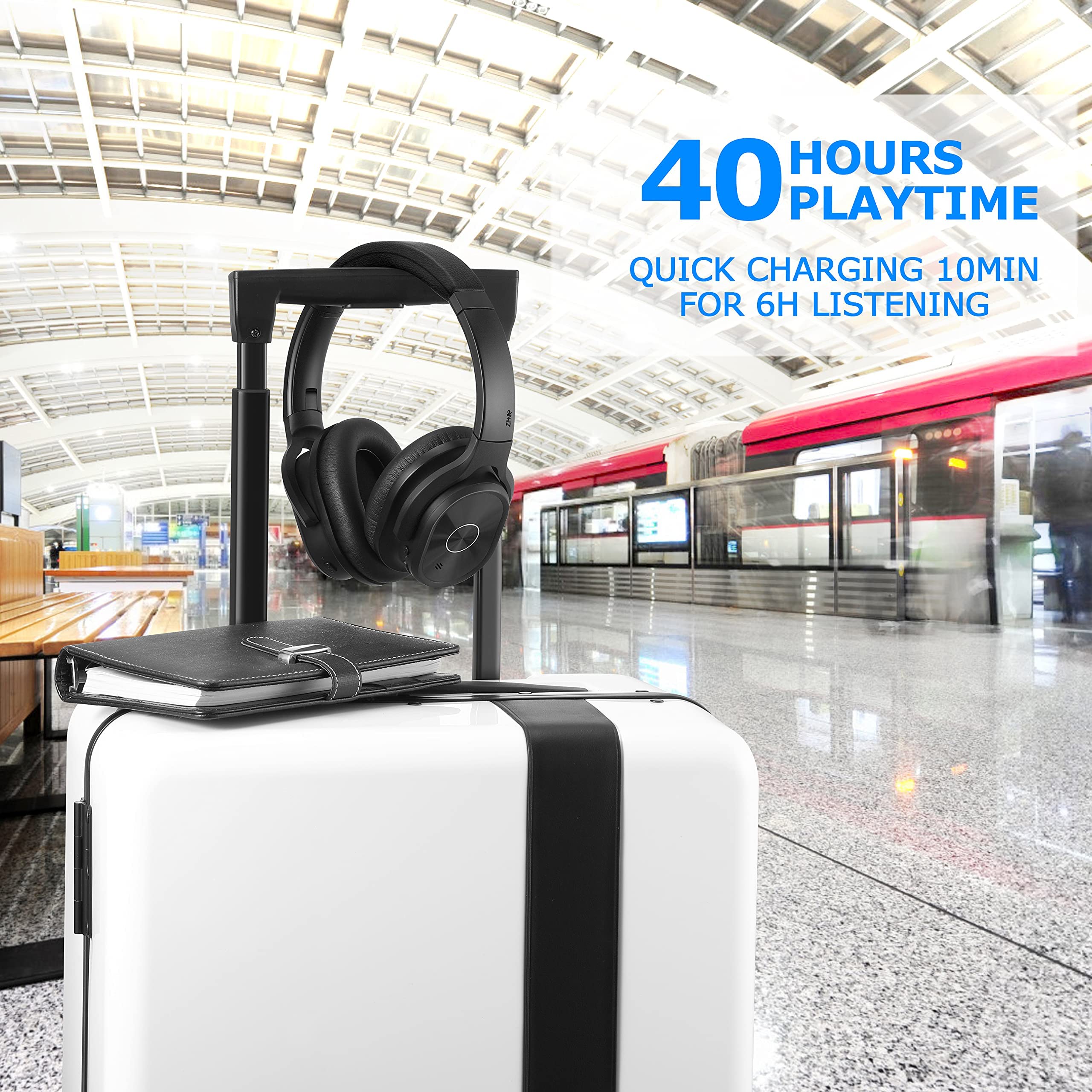 Foto 5 pulgar | Auriculares Bluetooth Zihnic con Cancelación Activa de Ruido 40h Playtim - Venta Internacional