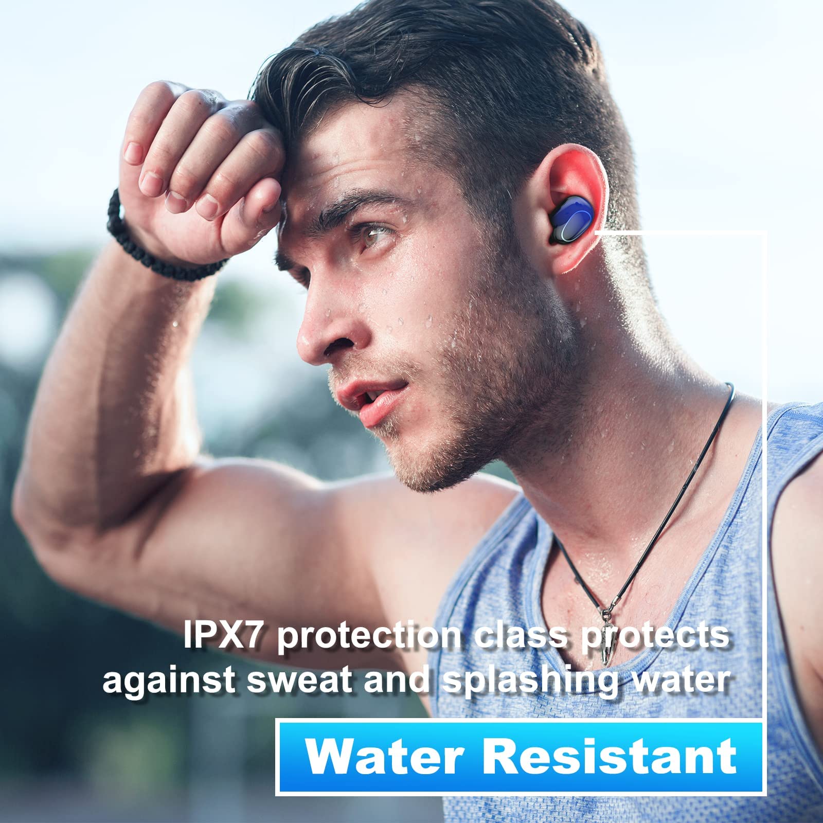 Foto 7 pulgar | Auriculares Bluetooth Kinganda True Wireless Auriculares Azules - Venta Internacional