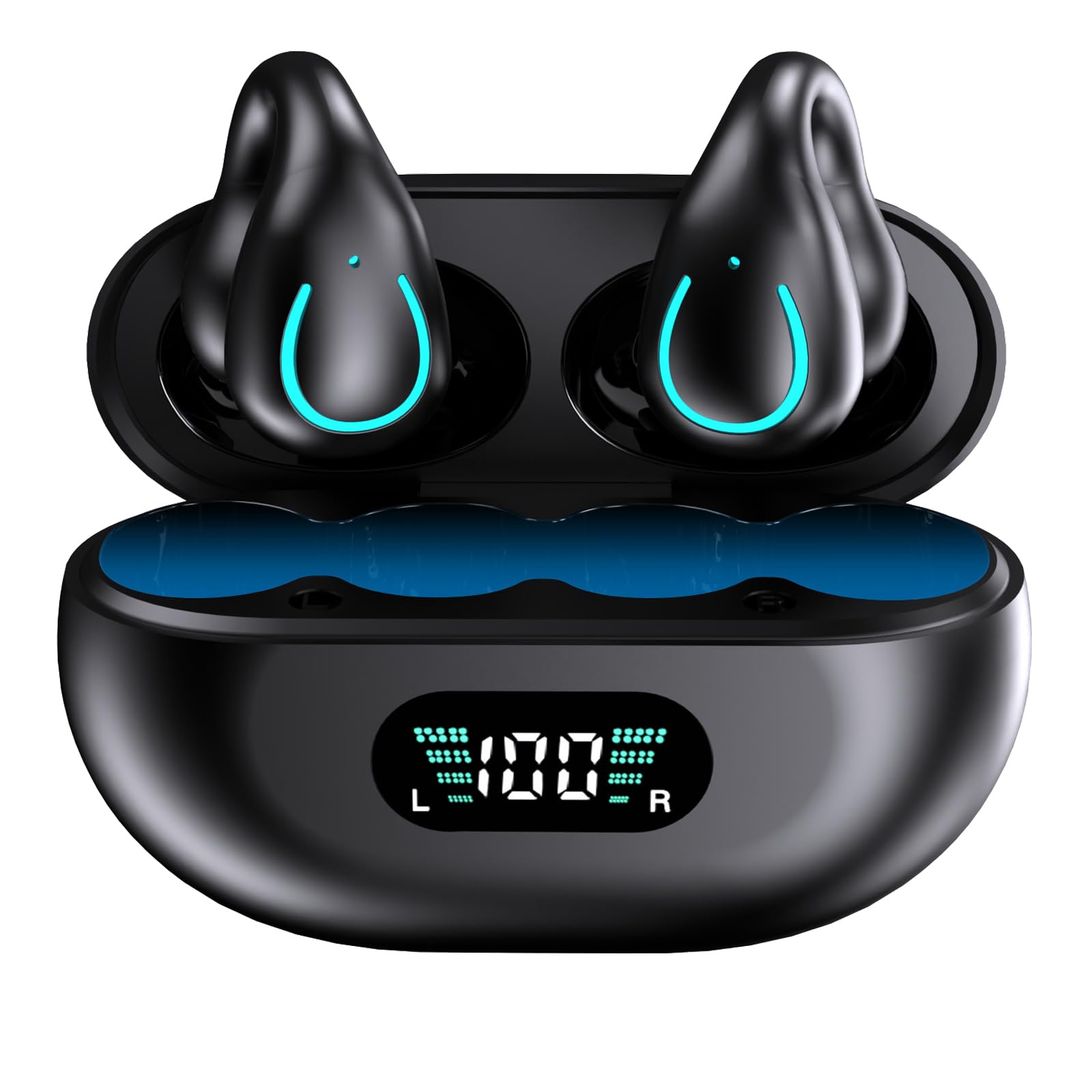 Foto 2 pulgar | Auriculares Inalámbricos Malihoo Open Ear Bluetooth 5.3 Con Carga - Venta Internacional.