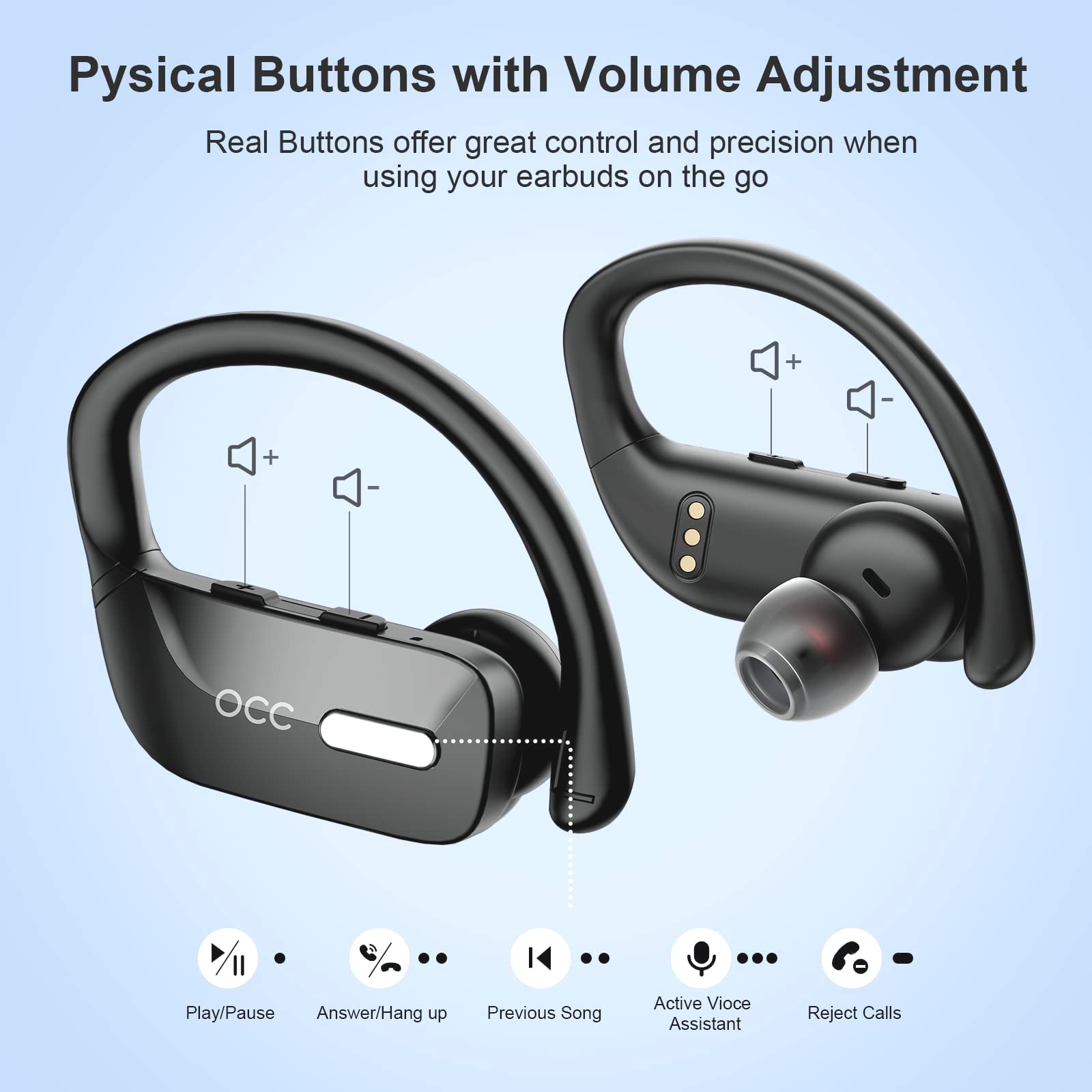 Foto 5 pulgar | Auriculares Inalámbricos Occiam T17 Bluetooth Negros - Venta Internacional