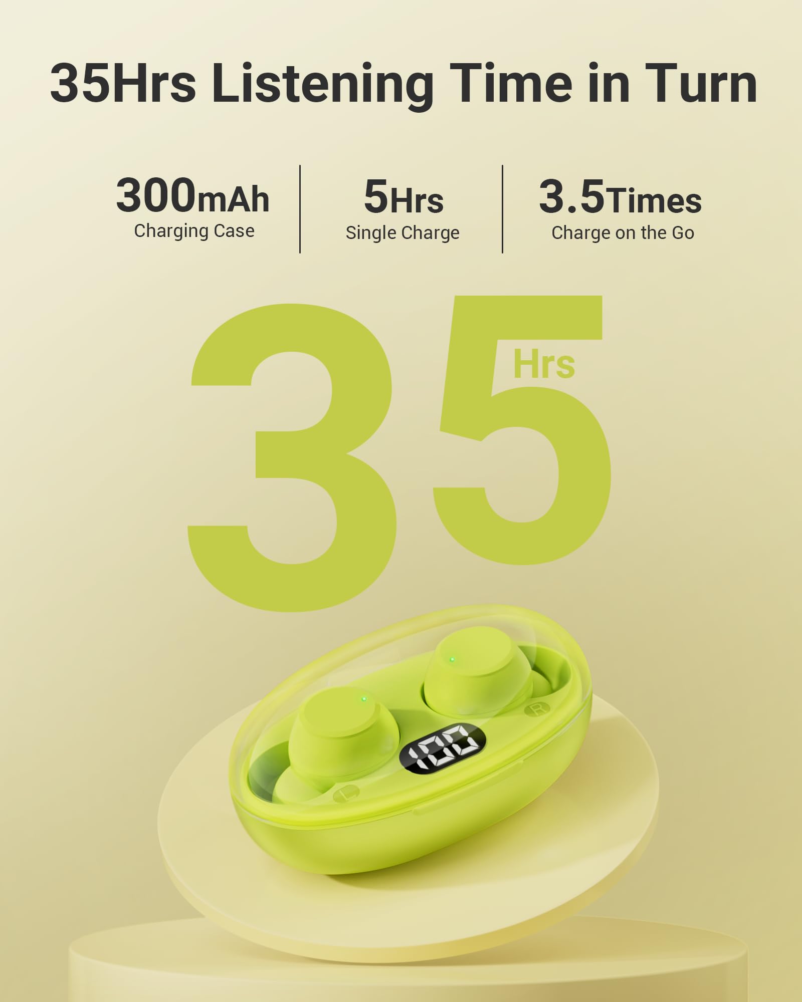 Foto 3 pulgar | Auriculares Inalámbricos Bluetooth Zingbird T62 Impermeables con Funda - Venta Internacional