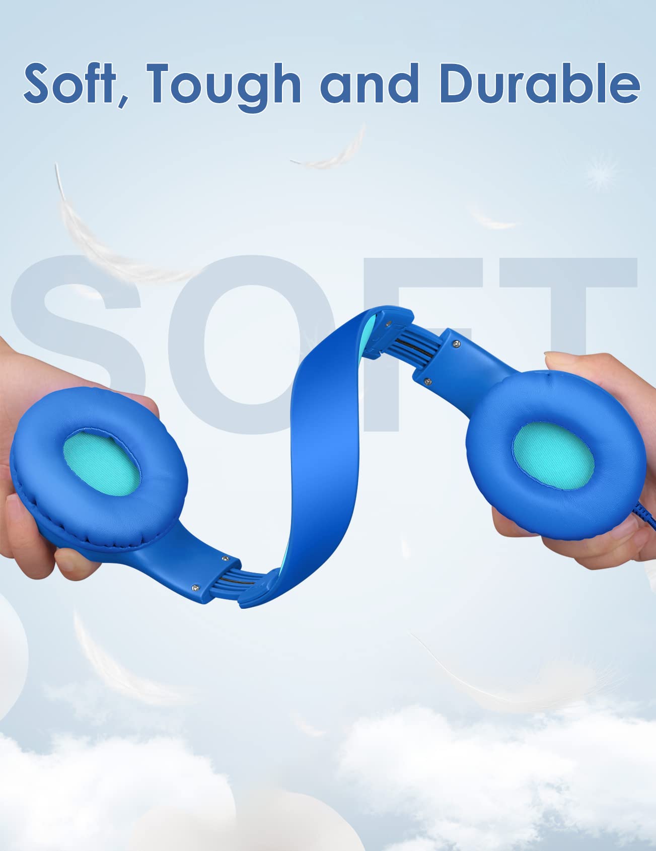 Foto 7 pulgar | Auriculares Supraaurales Nabevi Kids con Micrófono con Límite de Volumen- Venta Internacional.