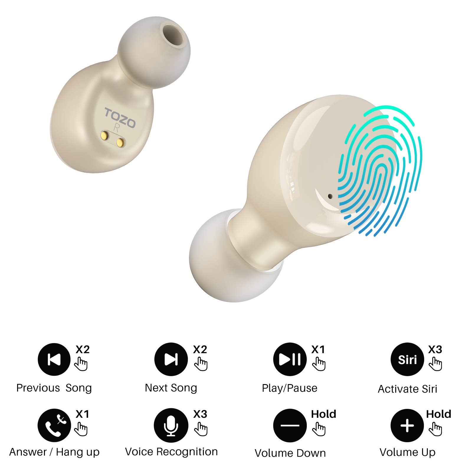 Foto 8 pulgar | Auriculares Inalámbricos Tozo T6 Bluetooth 5.3 Con Carga Inalámbrica - Venta Internacional.