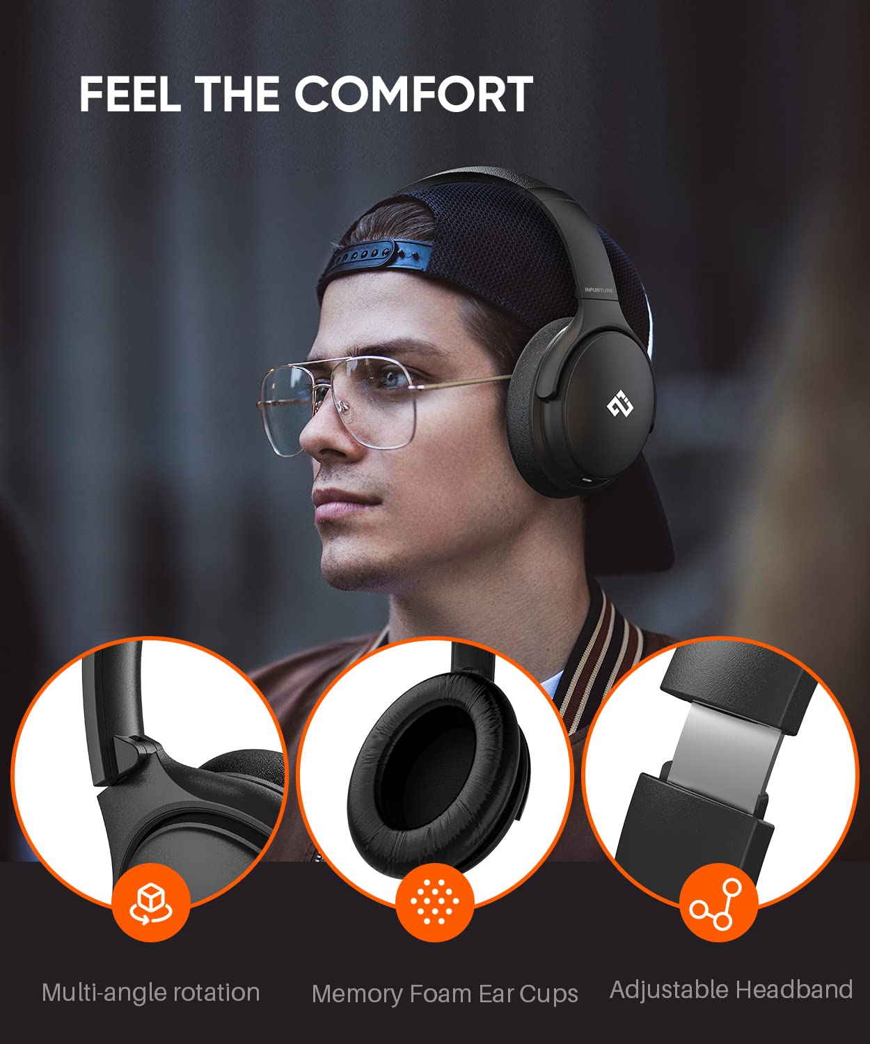 Foto 6 pulgar | Auriculares Infurture H1 Bluetooth - Venta Internacional