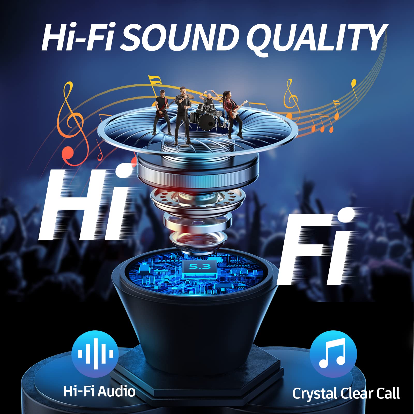 Foto 2 | Auriculares Carego Hi-fi Con Calidad De Sonido De 40 Horas, Color Gris - Venta Internacional.