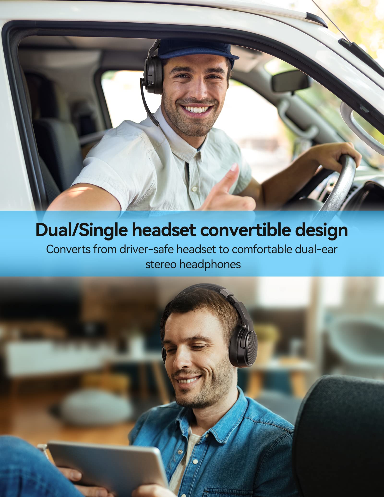 Foto 3 pulgar | Auriculares Bluetooth Trucker Tecknet de Una o Dos Orejas - Venta Internacional