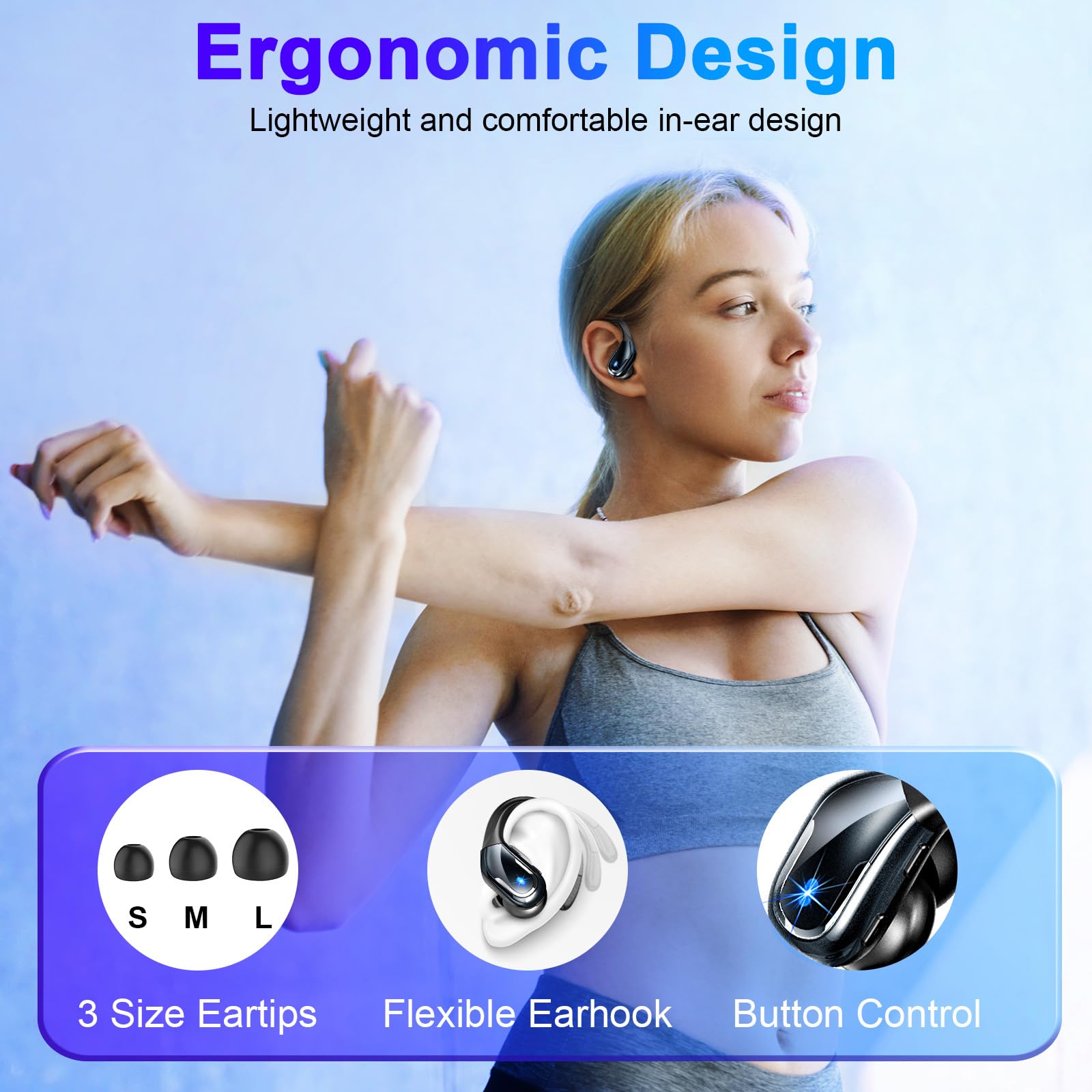 Foto 5 pulgar | Auricular Inalámbrico Ltinist 2023 Sport Bluetooth 5.3 75h Ip7 - Venta Internacional