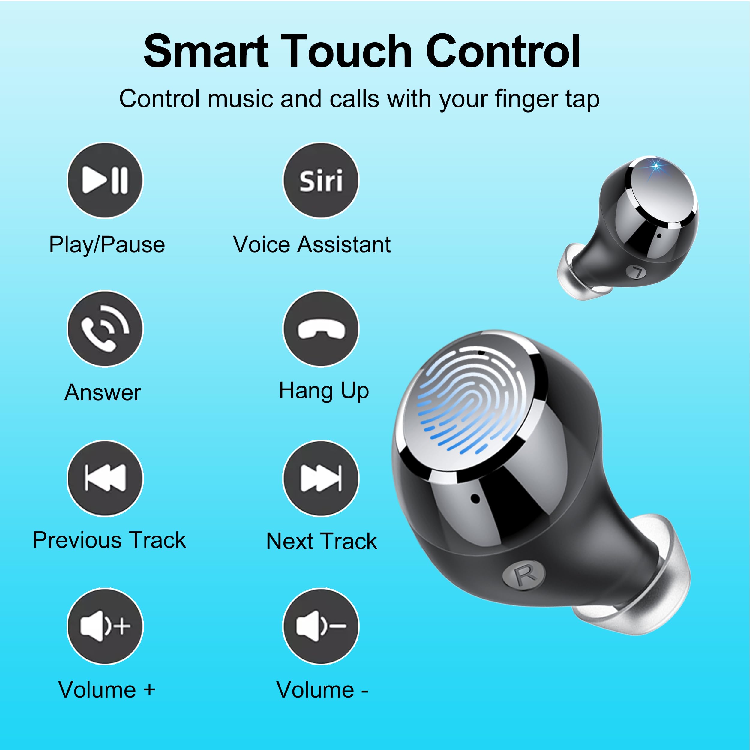 Foto 6 pulgar | Auriculares Inalámbricos Bluetooth Wekily Q26 108h Playtime Con Funda - Venta Internacional