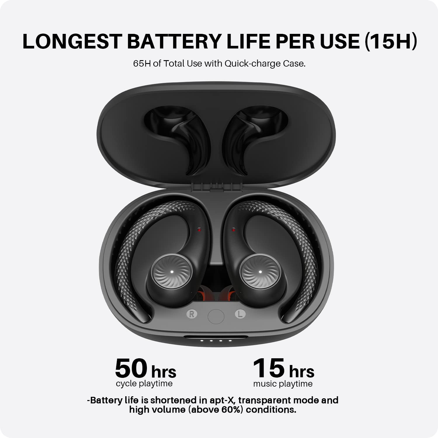 Foto 5 pulgar | Auriculares Inalámbricos Tribit Movebuds H1 Bluetooth 5.2 Ipx8 65h - Venta Internacional.