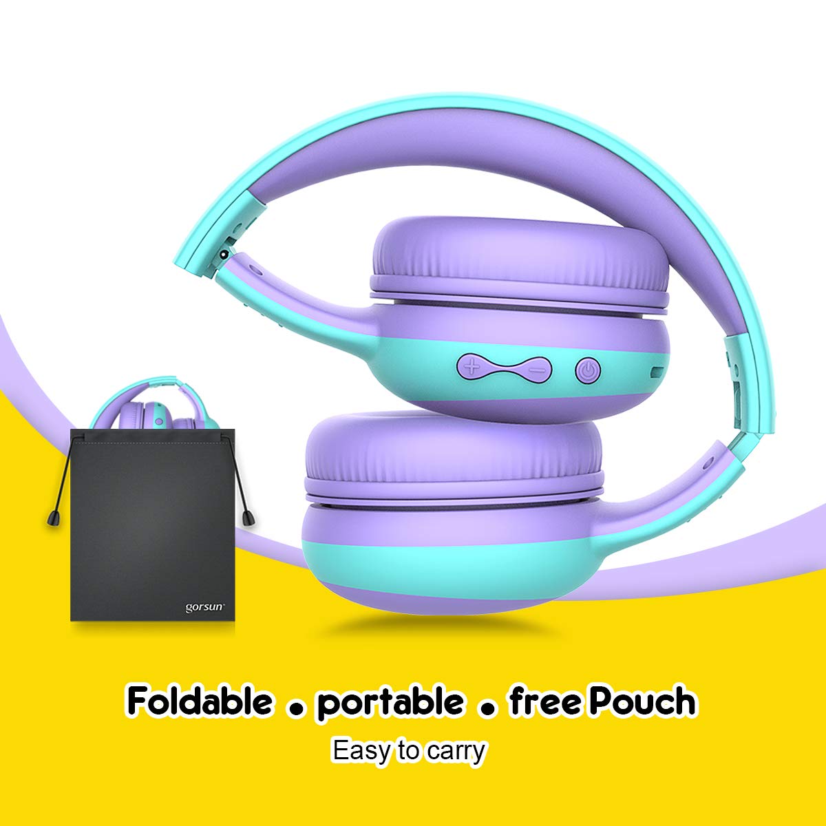 Foto 6 pulgar | Auriculares Gorsun con Micrófono Color Morado - Venta Internacional