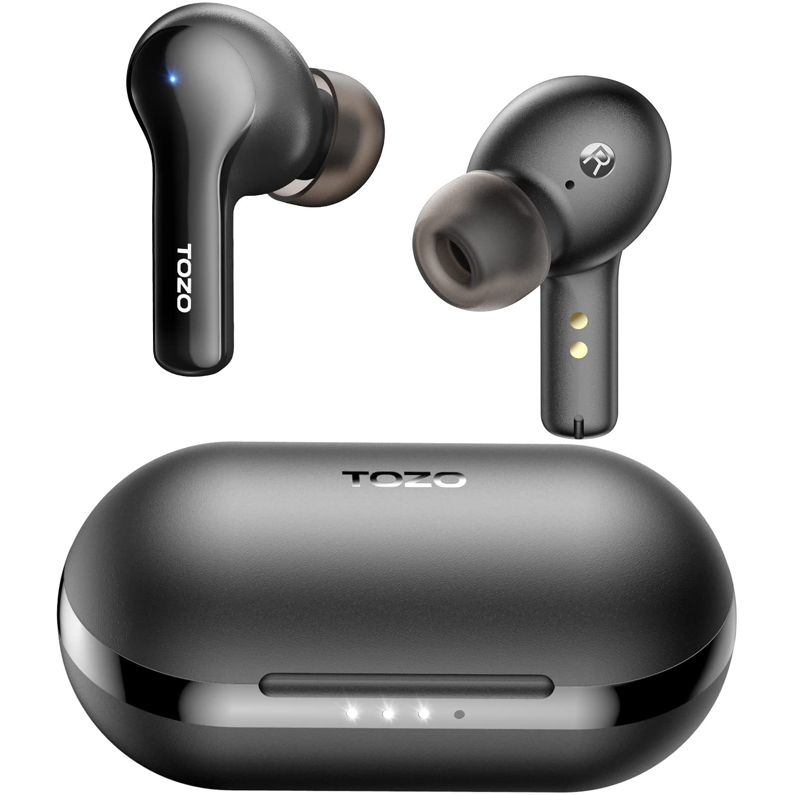 Auriculares Inalámbricos Tozo A2 Negros Bluetooth 5.3 con Micrófono IPX5 - Venta Internacional