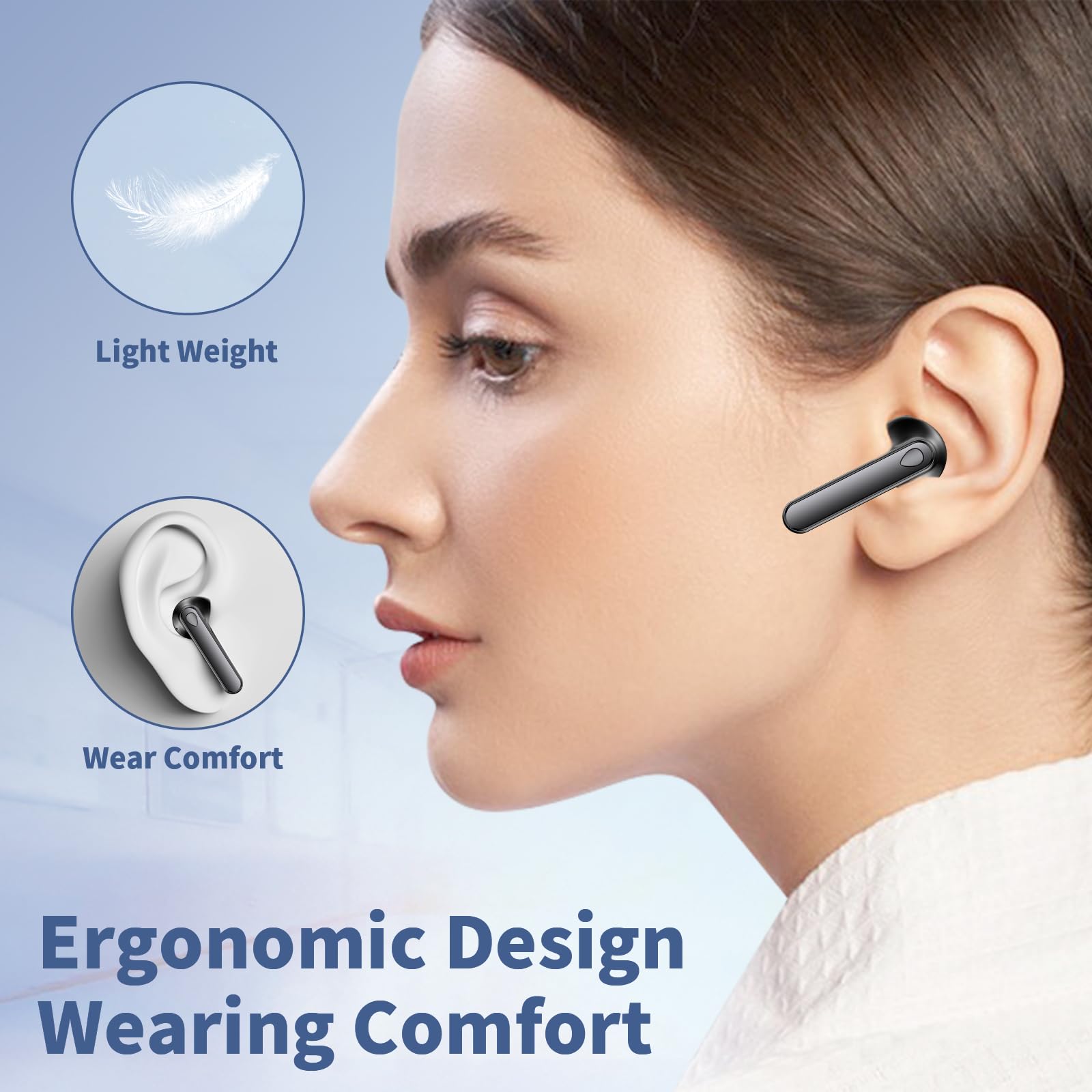 Foto 7 pulgar | Auriculares Inalámbricos Jrwaro Bluetooth V5.3 48h Playtime Ipx7 Blos - Venta Internacional.