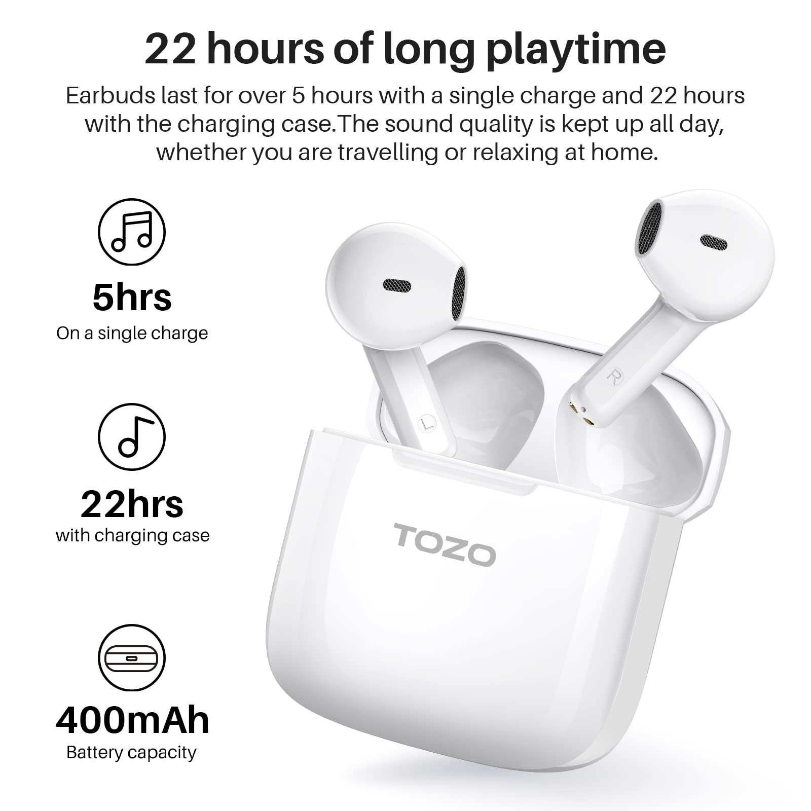 Foto 6 pulgar | Auriculares Inalámbricos Tozo A3 2023 Bluetooth 5.3 Lightweight - Venta Internacional.