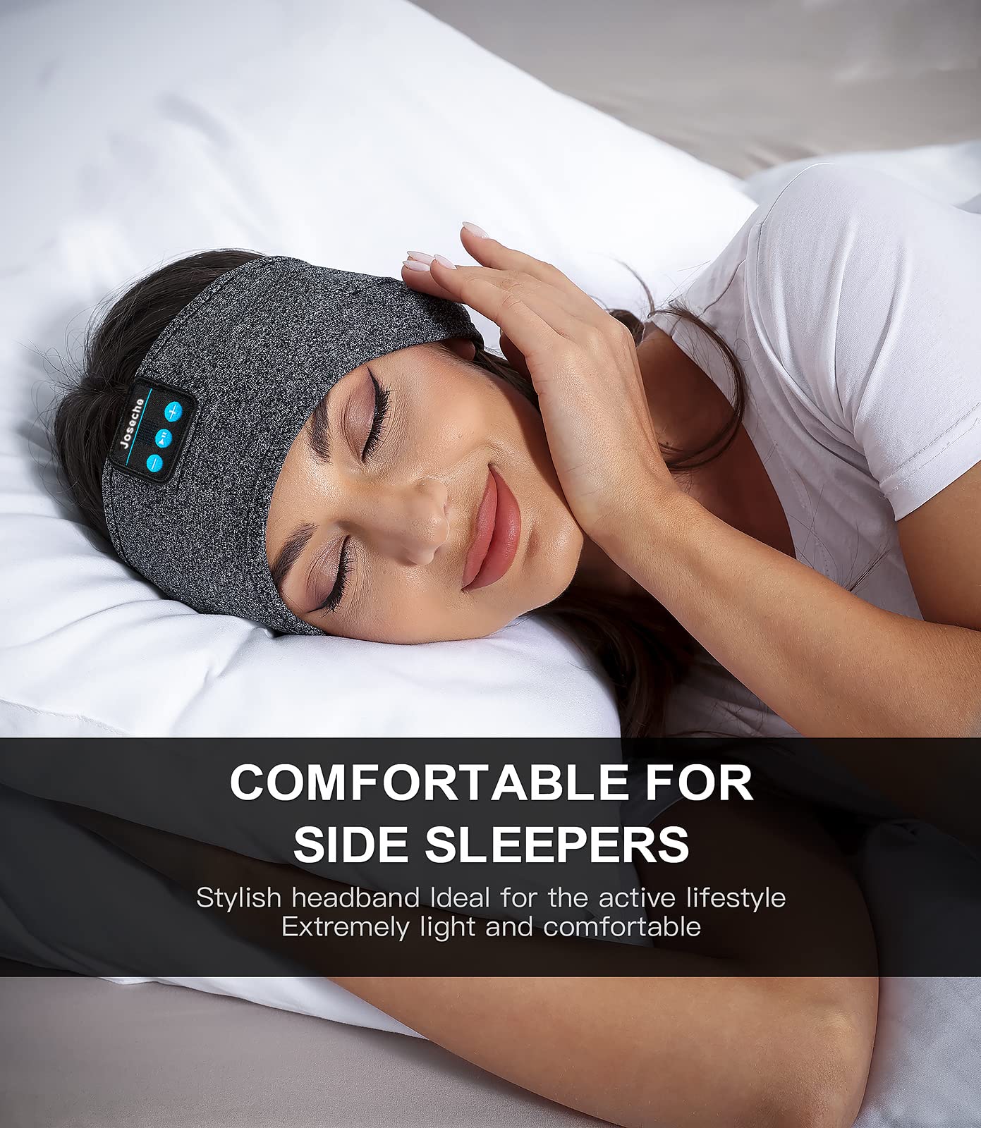 Foto 4 pulgar | Auriculares Bluetooth Con Diadema Para Dormir Joseche Ajustables - Venta Internacional.
