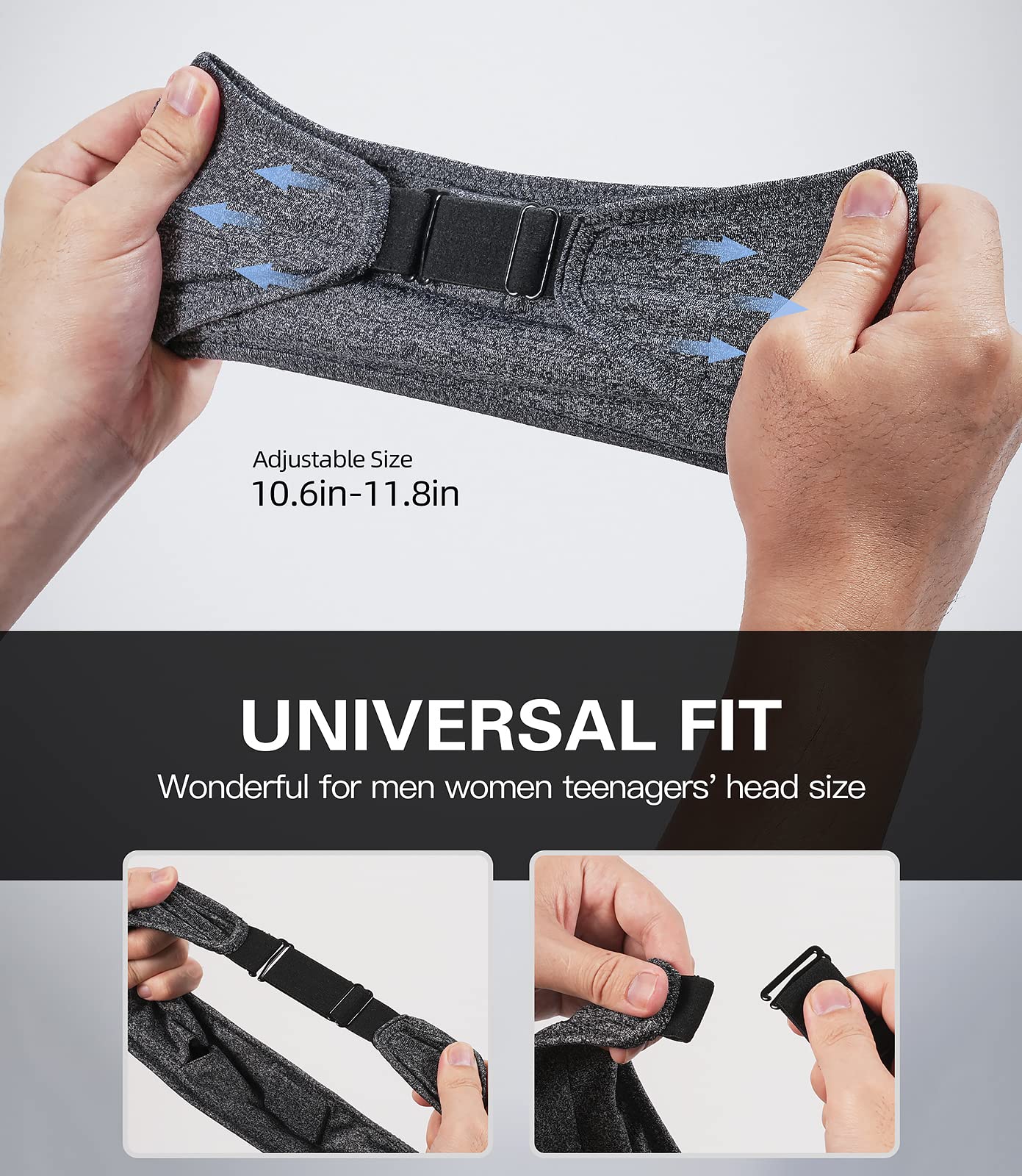 Foto 7 pulgar | Auriculares Bluetooth Con Diadema Para Dormir Joseche Ajustables - Venta Internacional.