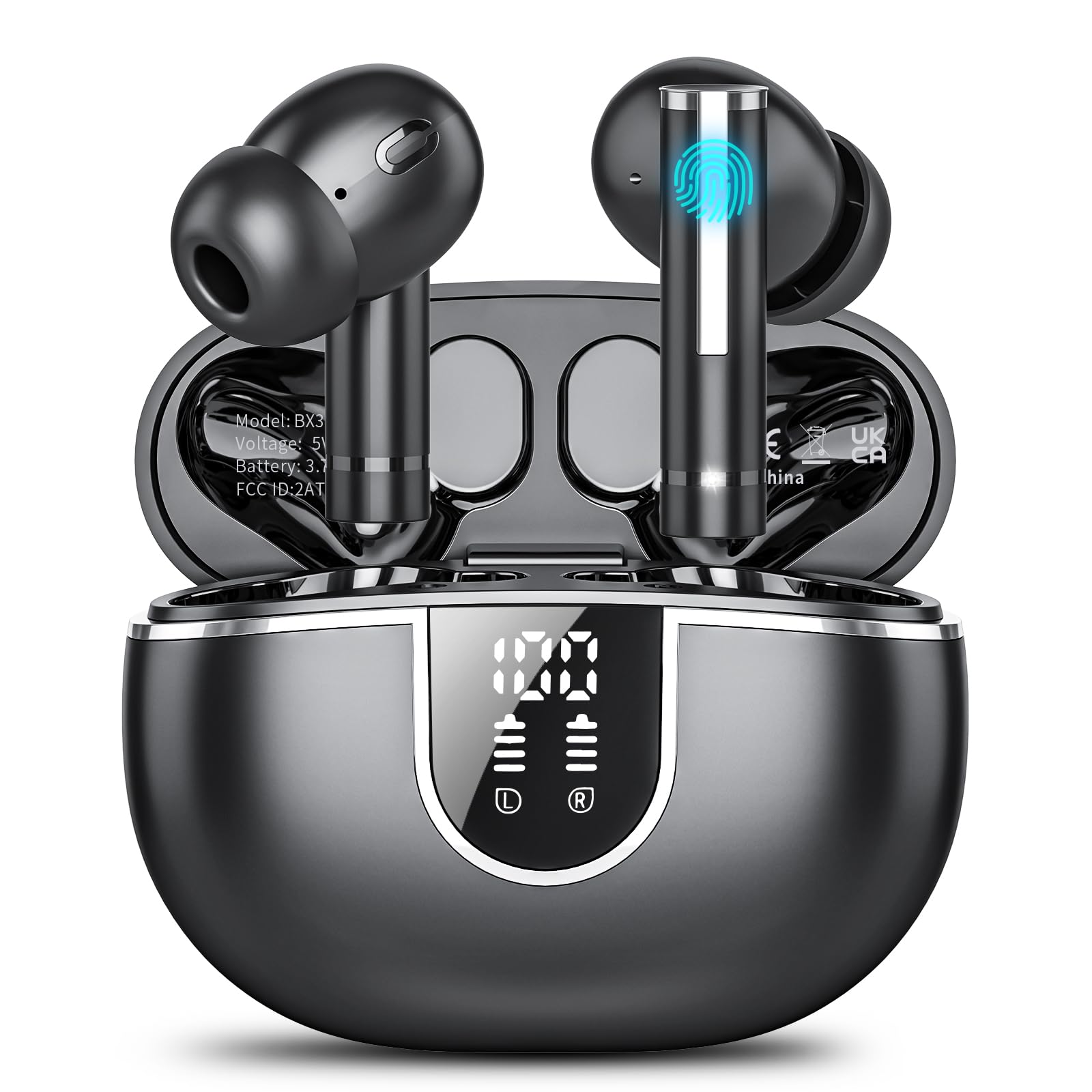 Foto 2 pulgar | Auriculares Inalámbricos Sajawass Bx35 Bluetooth 5.3 50h Playtime - Venta Internacional.