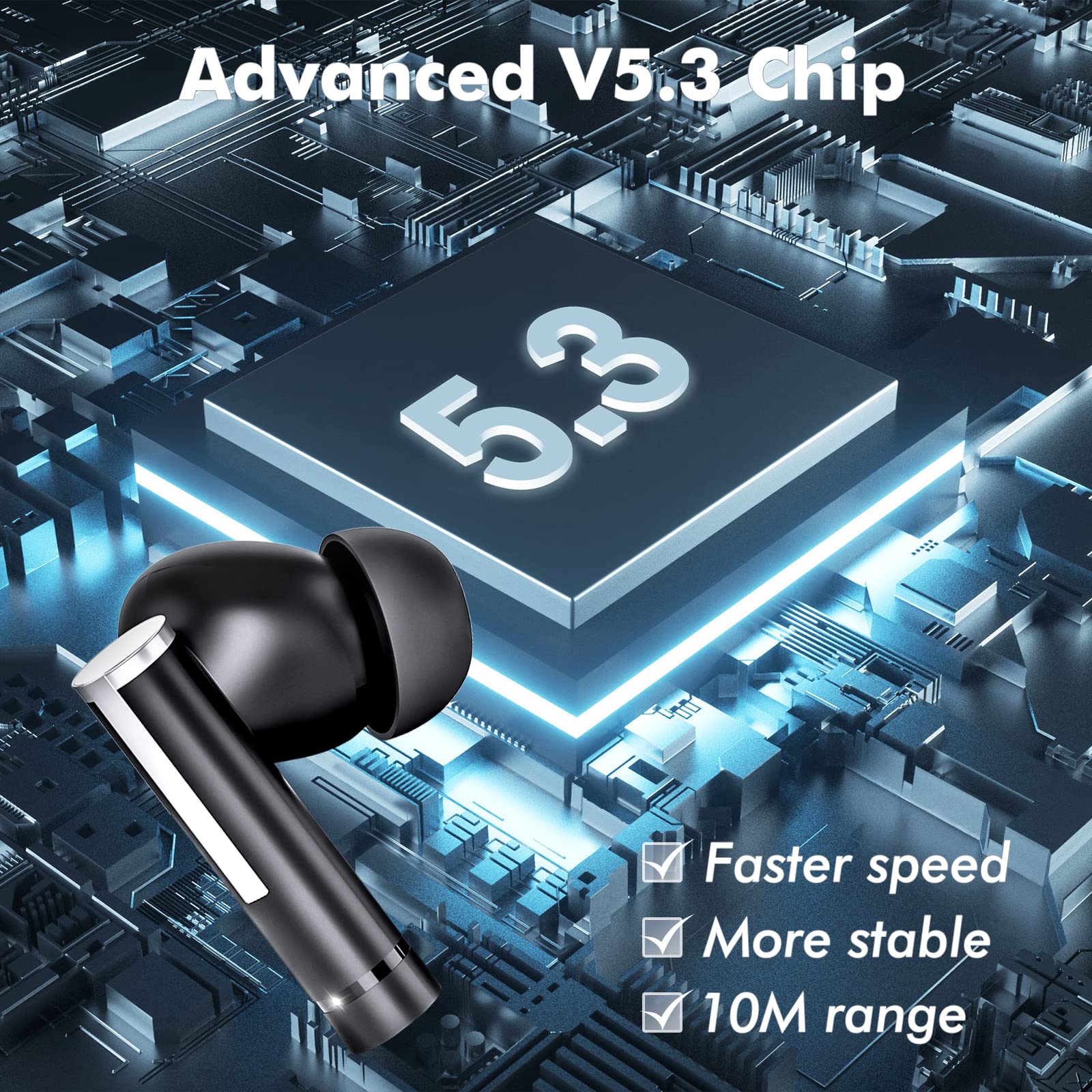 Foto 5 pulgar | Auriculares Inalámbricos Sajawass Bx35 Bluetooth 5.3 50h Playtime - Venta Internacional.