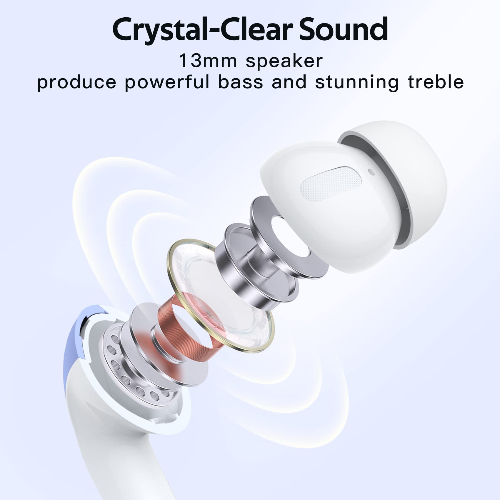 Foto 7 pulgar | Auriculares Bluetooth Tagry True Wireless Auriculares 60h Playback - Venta Internacional.