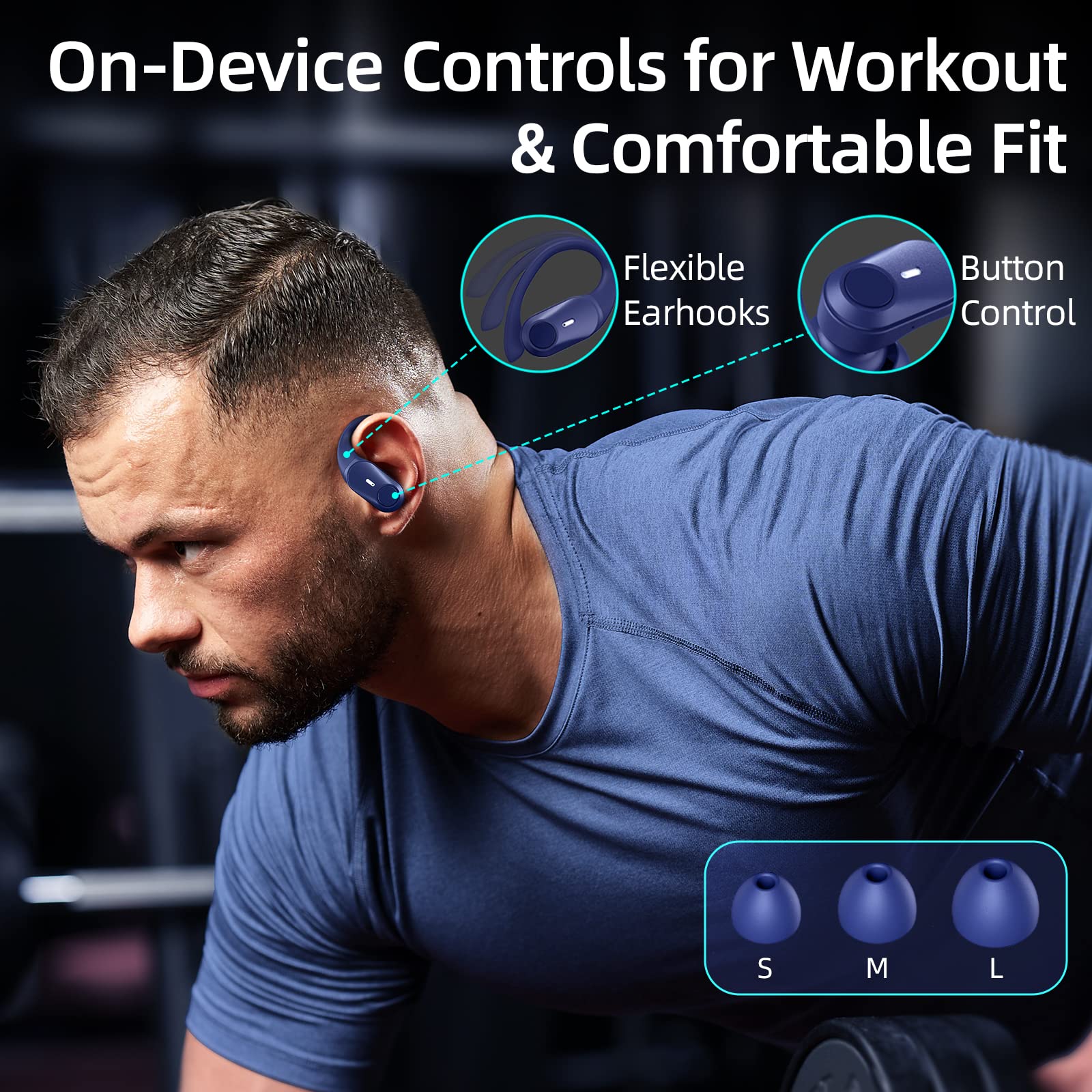 Foto 6 | Auriculares Bluetooth Inalámbricos Golrex: 36 Horas De Reproducción - Venta Internacional.