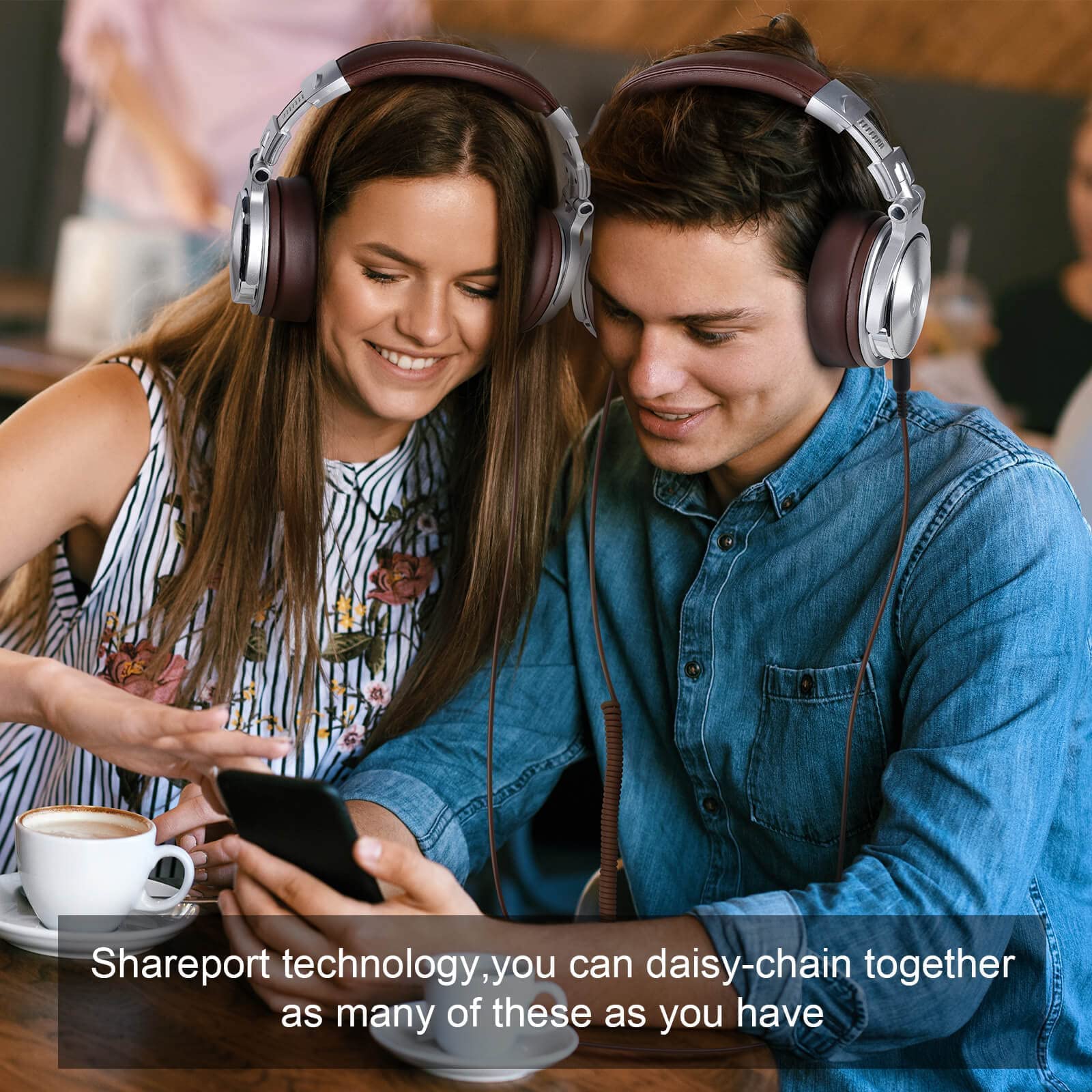 Foto 8 pulgar | Audífonos Inalámbricos Oneodio Cafés con Bluetooth-Venta Internacional