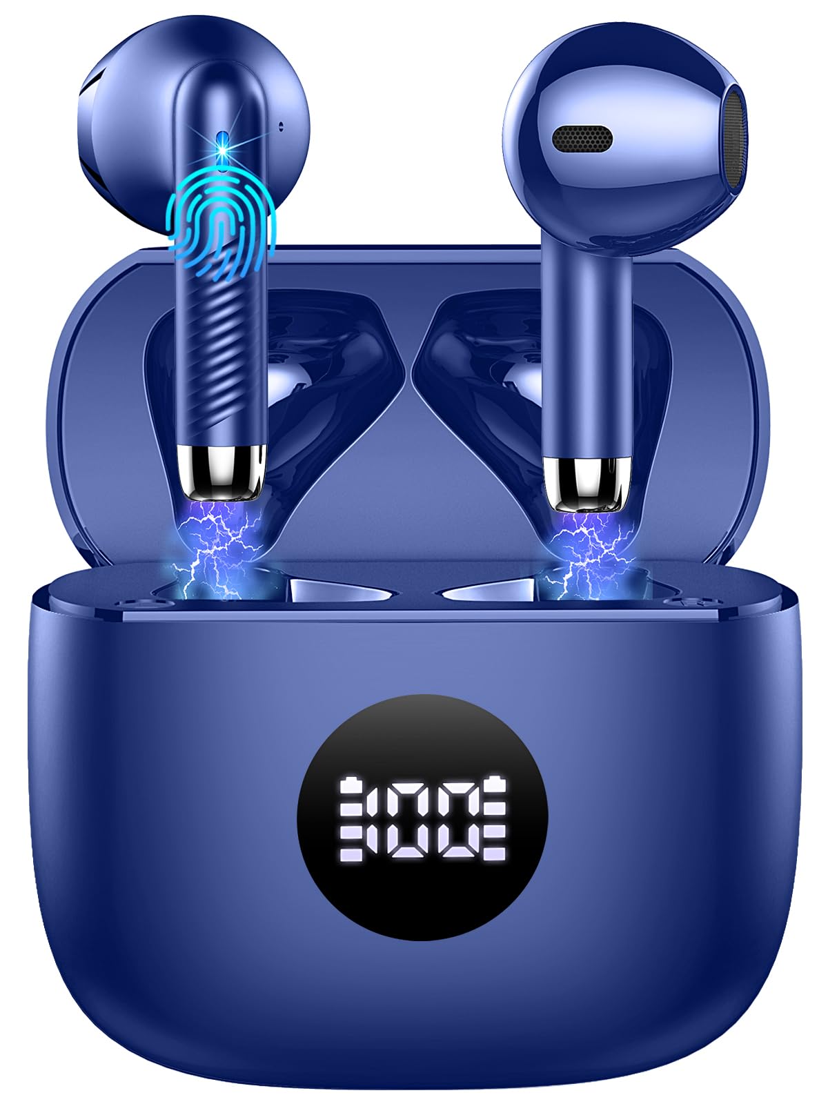 Auriculares Bluetooth 5.3 Jxrev Con Pantalla Led De Reproducción De 40 Horas - Venta Internacional.