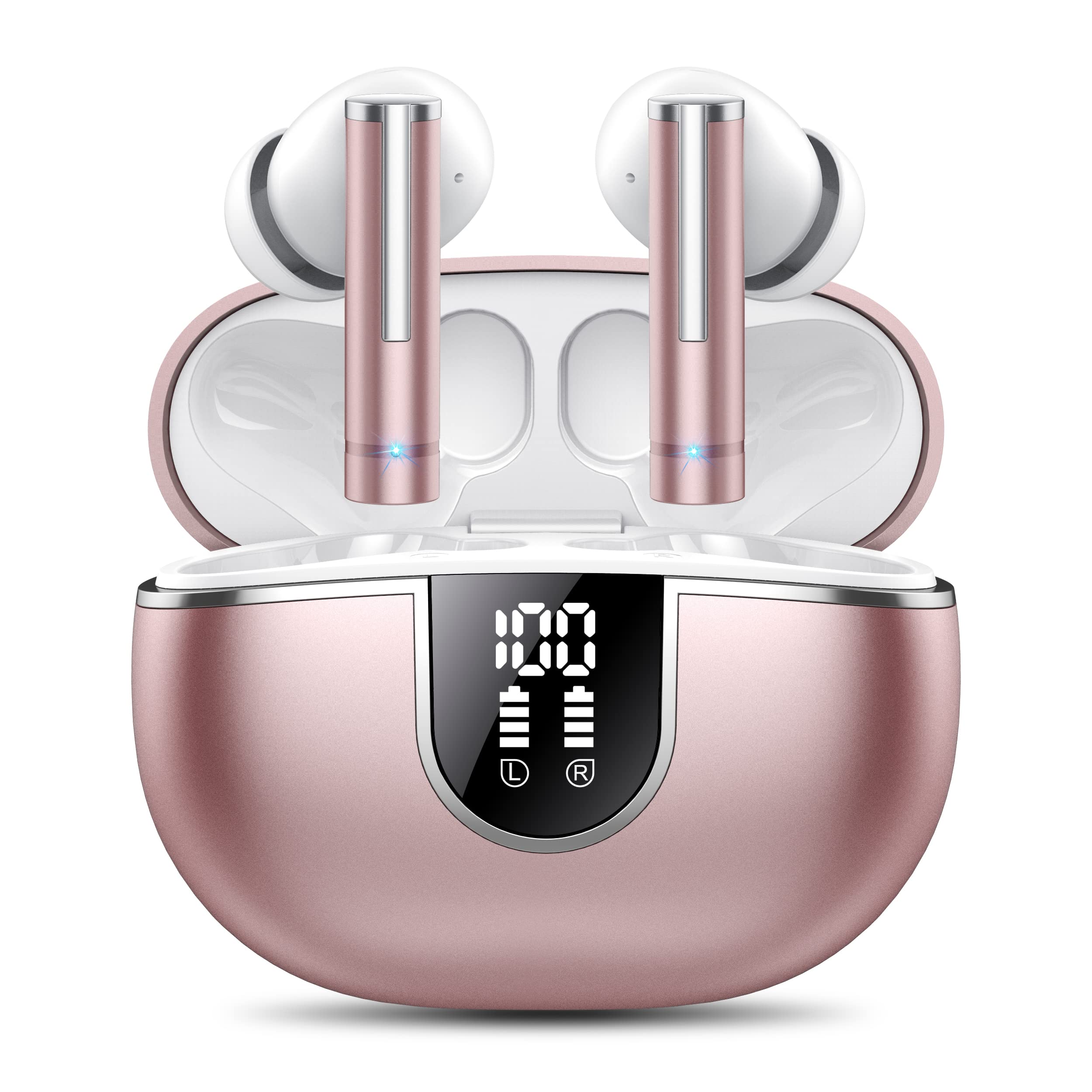 Foto 2 pulgar | Auriculares Inalámbricos Lekaby X35 Bluetooth 5.3 40 Horas Ip7 Rosa - Venta Internacional.