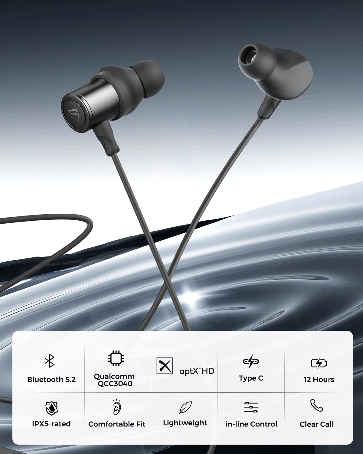 Foto 7 | Auriculares Bluetooth Soundpeats Q30 Hd+ Inalámbricos 5.2 Ipx5 - Venta Internacional.