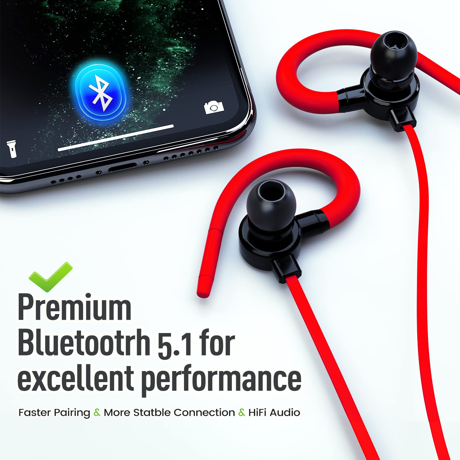 Foto 3 pulgar | Auriculares Inalámbricos Bluetooth 5.1 A Prueba De Agua Con Micrófono, 7 Horas De Duración - Venta Internacional.