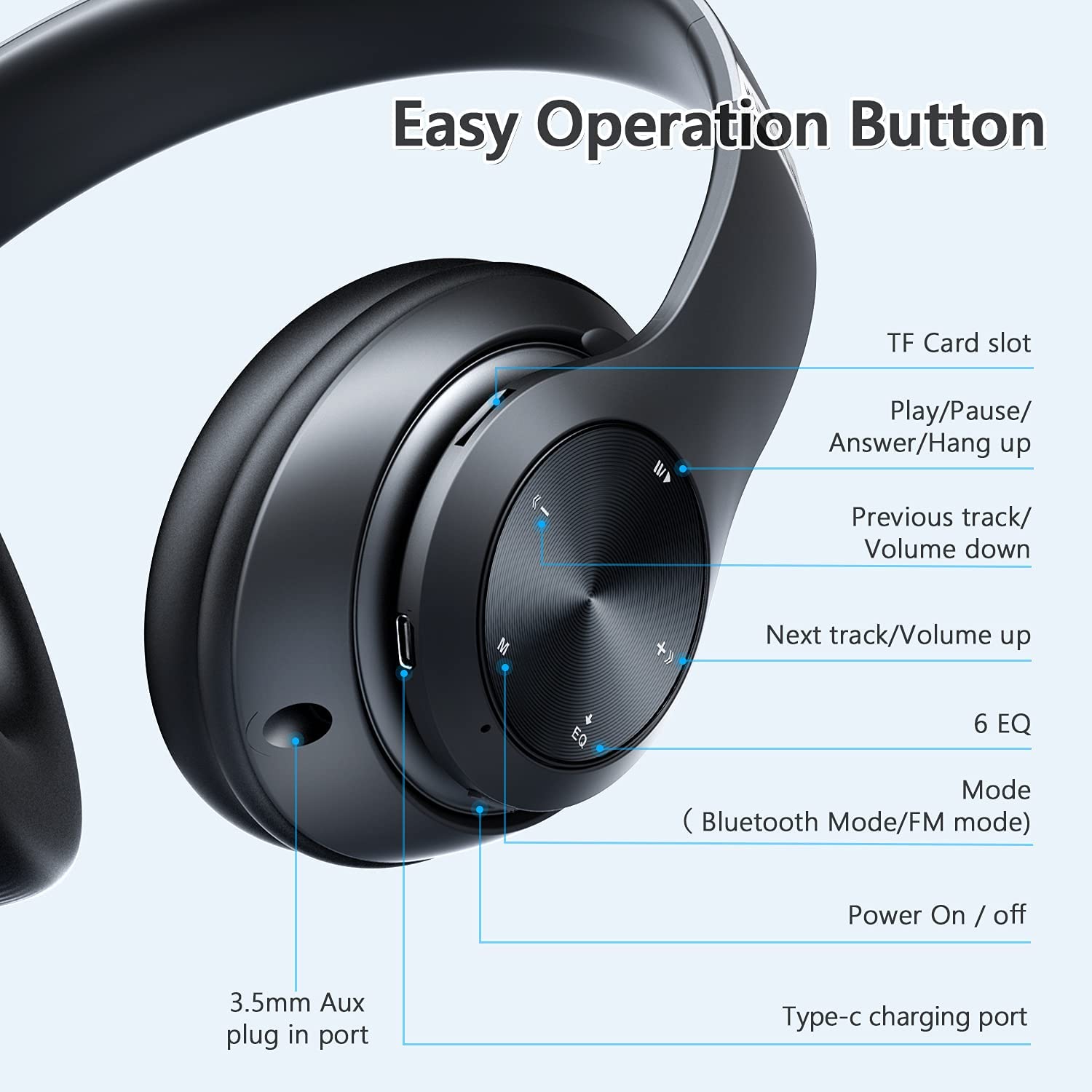 Foto 6 pulgar | Audífonos Inalámbricos Tuitager Negros con Bluetooth-Venta Internacional