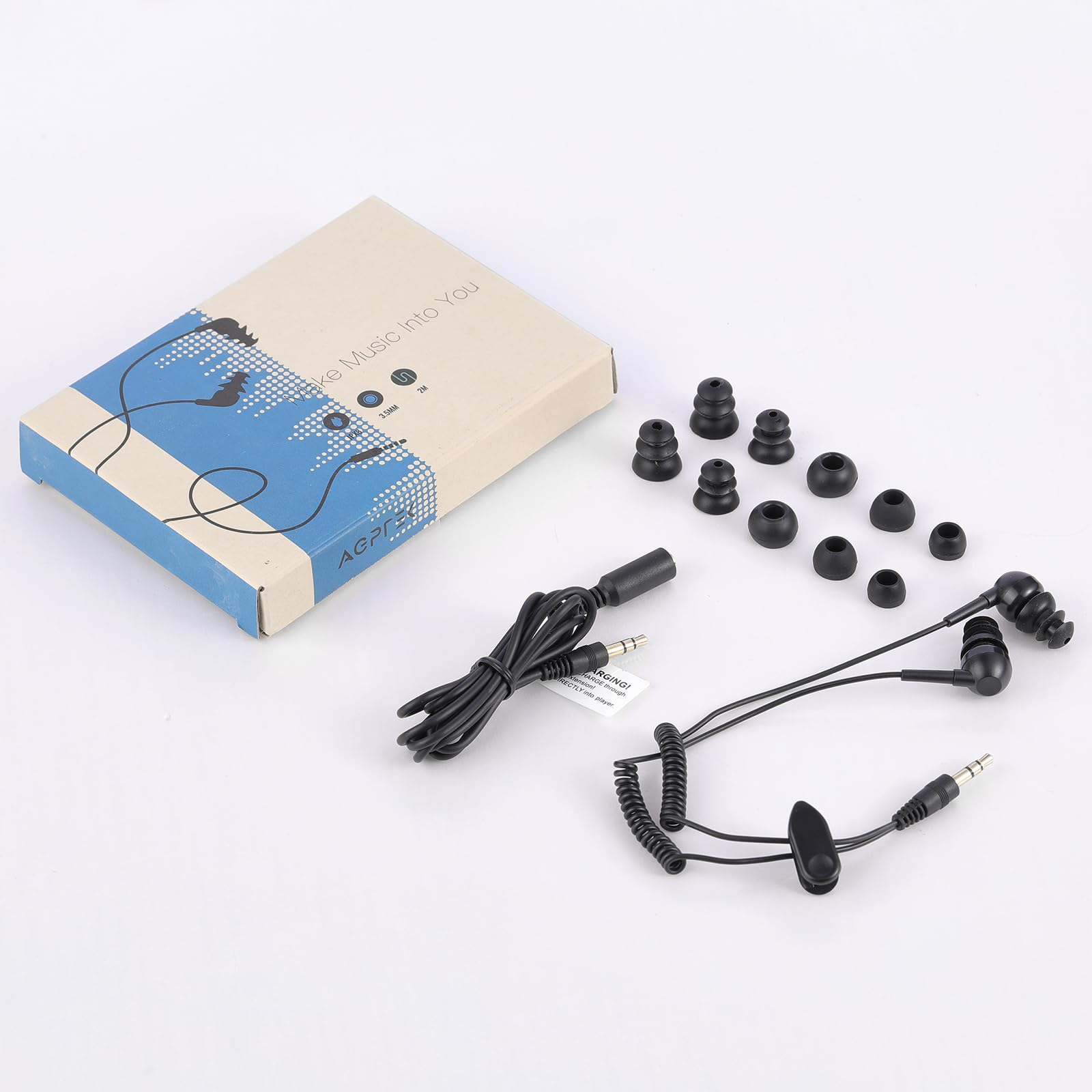 Foto 7 | Auriculares Intraurales Agptek Ipx8 Impermeables Con Cable De Extensión - Venta Internacional.