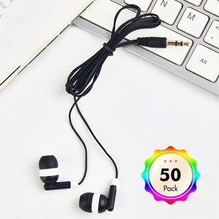 Foto 7 | Audífonos Alámbricos Cn-outlet Negros 50 Piezas-Venta Internacional
