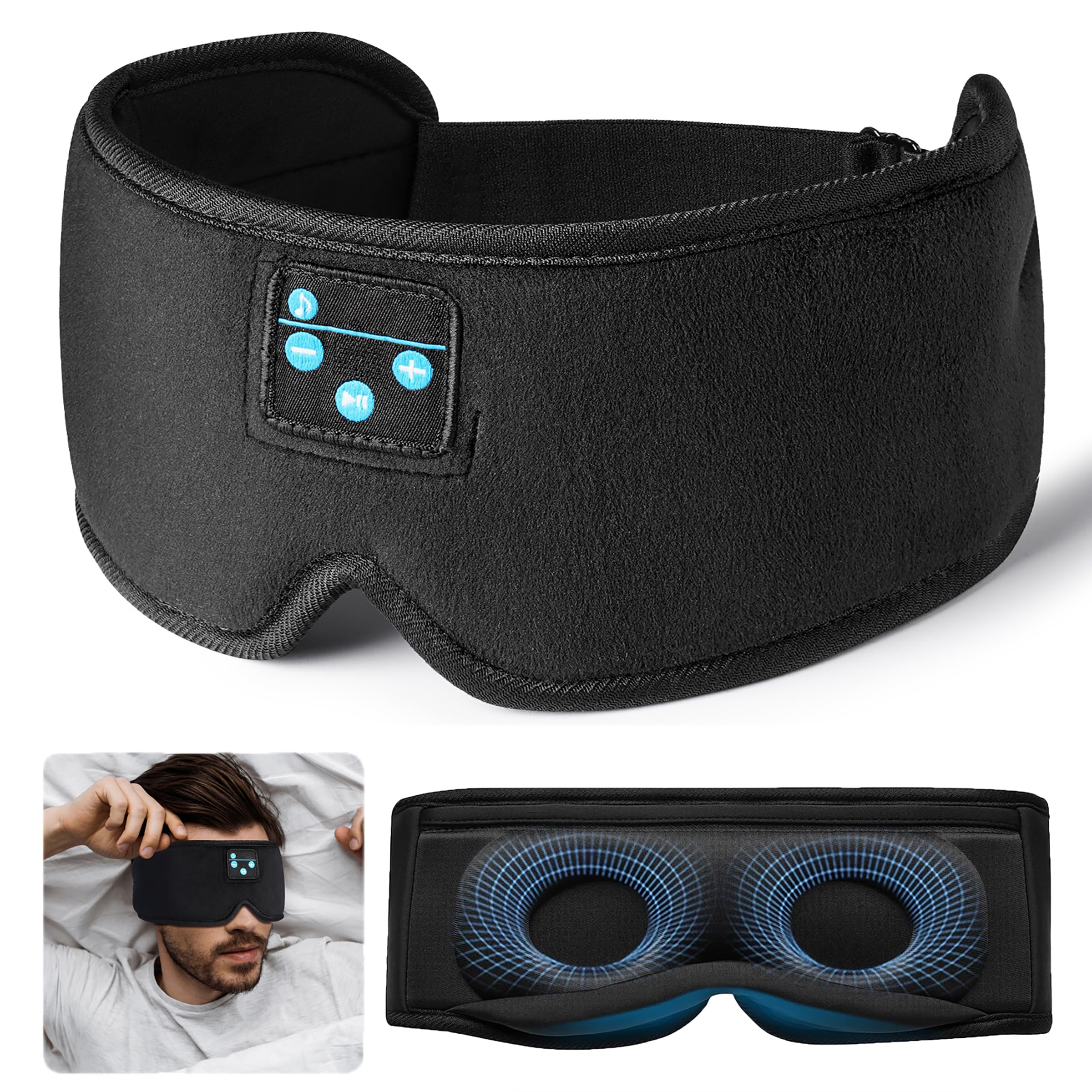 Foto 2 pulgar | Auriculares Para Dormir, Máscara Para Ojos Ezona 3d, Con Bloqueo De Luz Inalámbrico - Venta Internacional.