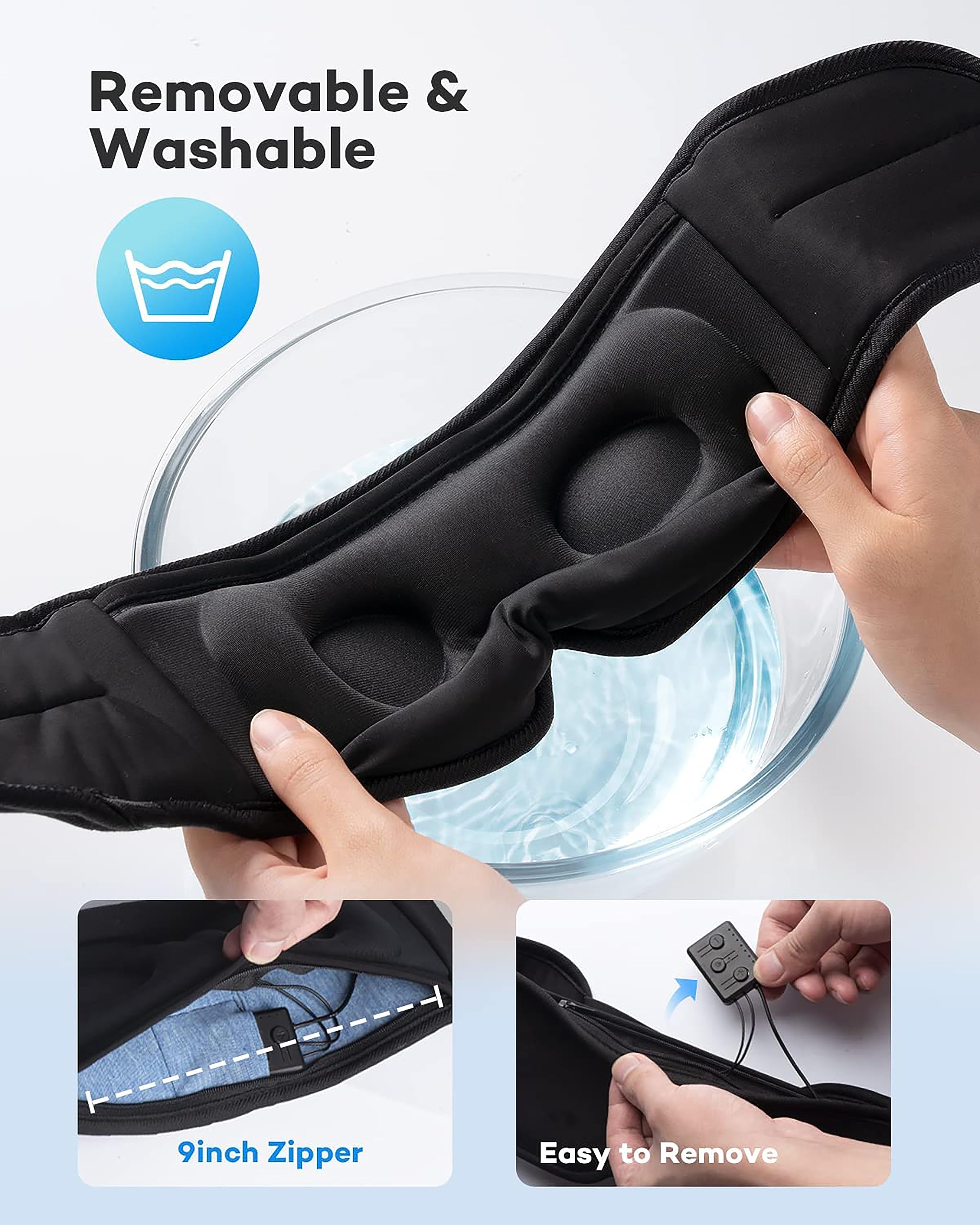Foto 6 pulgar | Auriculares Para Dormir, Máscara Para Ojos Ezona 3d, Con Bloqueo De Luz Inalámbrico - Venta Internacional.