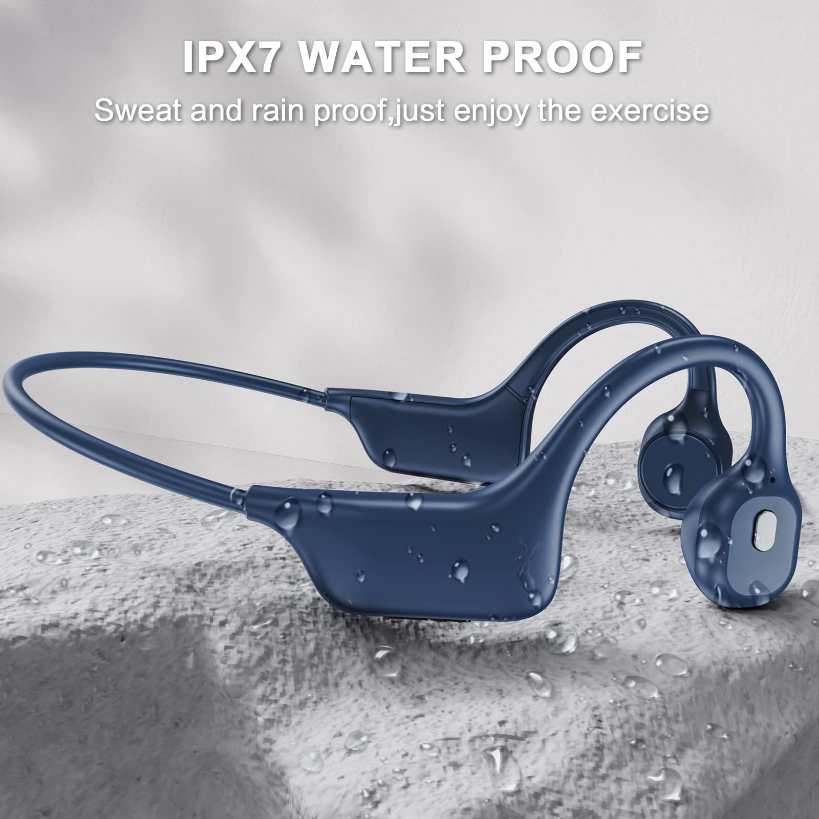 Foto 4 pulgar | Audífonos Deportivos Panadia Azules con Bluetooth-Venta Internacional