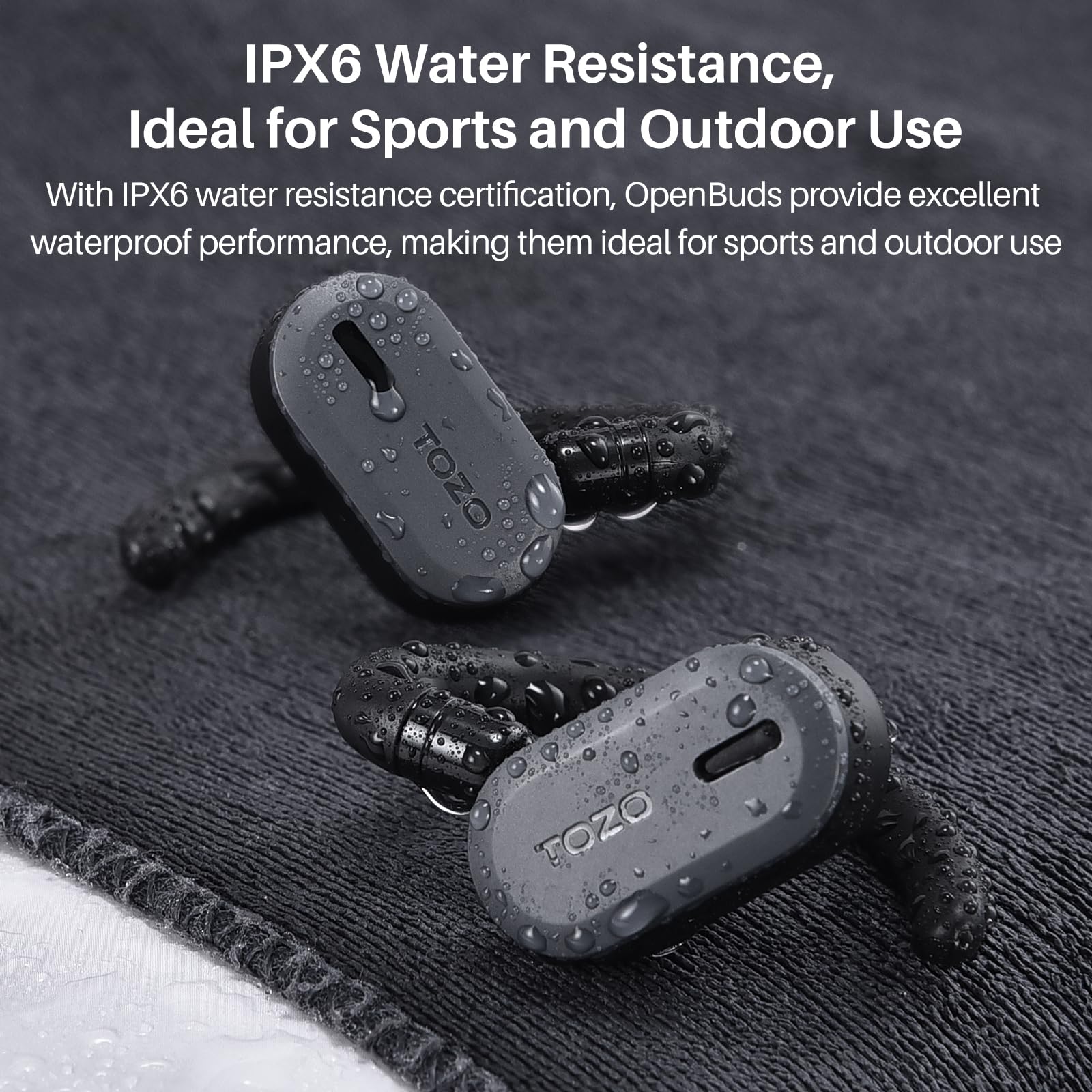Foto 6 pulgar | Auriculares Inalámbricos Tozo Openbuds Bluetooth 5.3 Negros - Venta Internacional