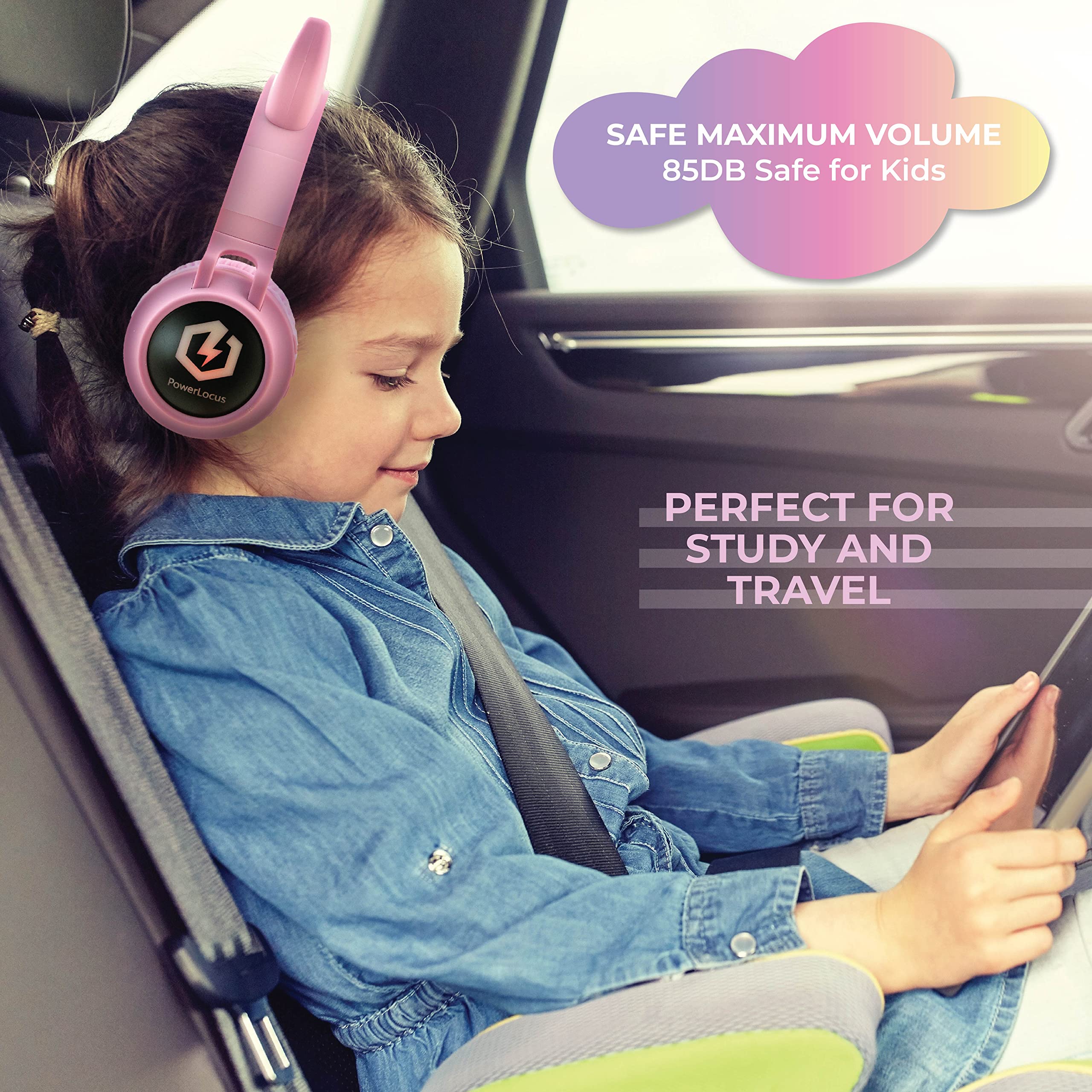 Foto 6 pulgar | Auriculares Inalámbricos Bluetooth Powerlocus Buddy Kids Led - Venta Internacional.