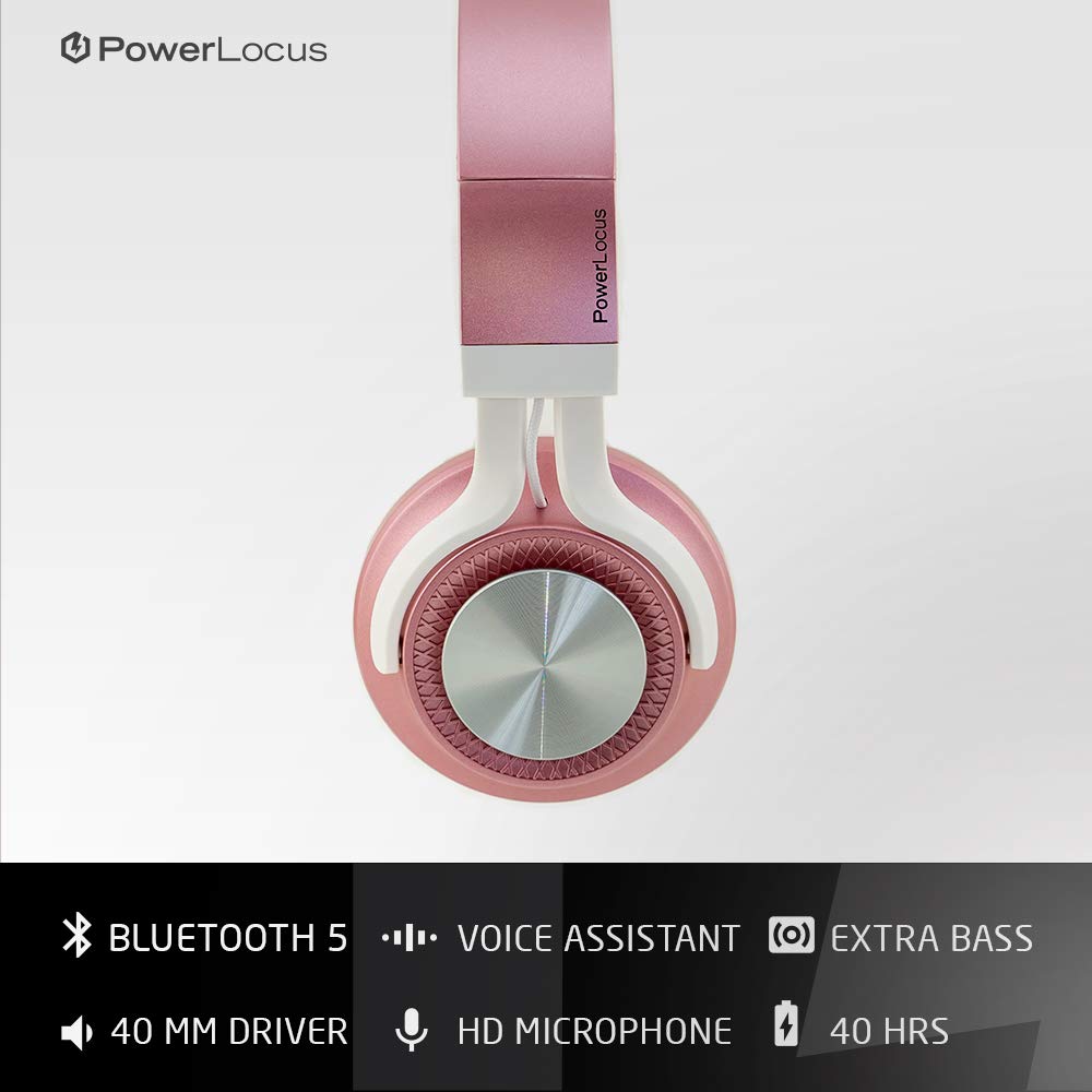 Foto 4 pulgar | Auriculares Bluetooth Powerlocus P3 Para Colocar Sobre Las Orejas, 40 Horas De Reproducción - Venta Internacional.
